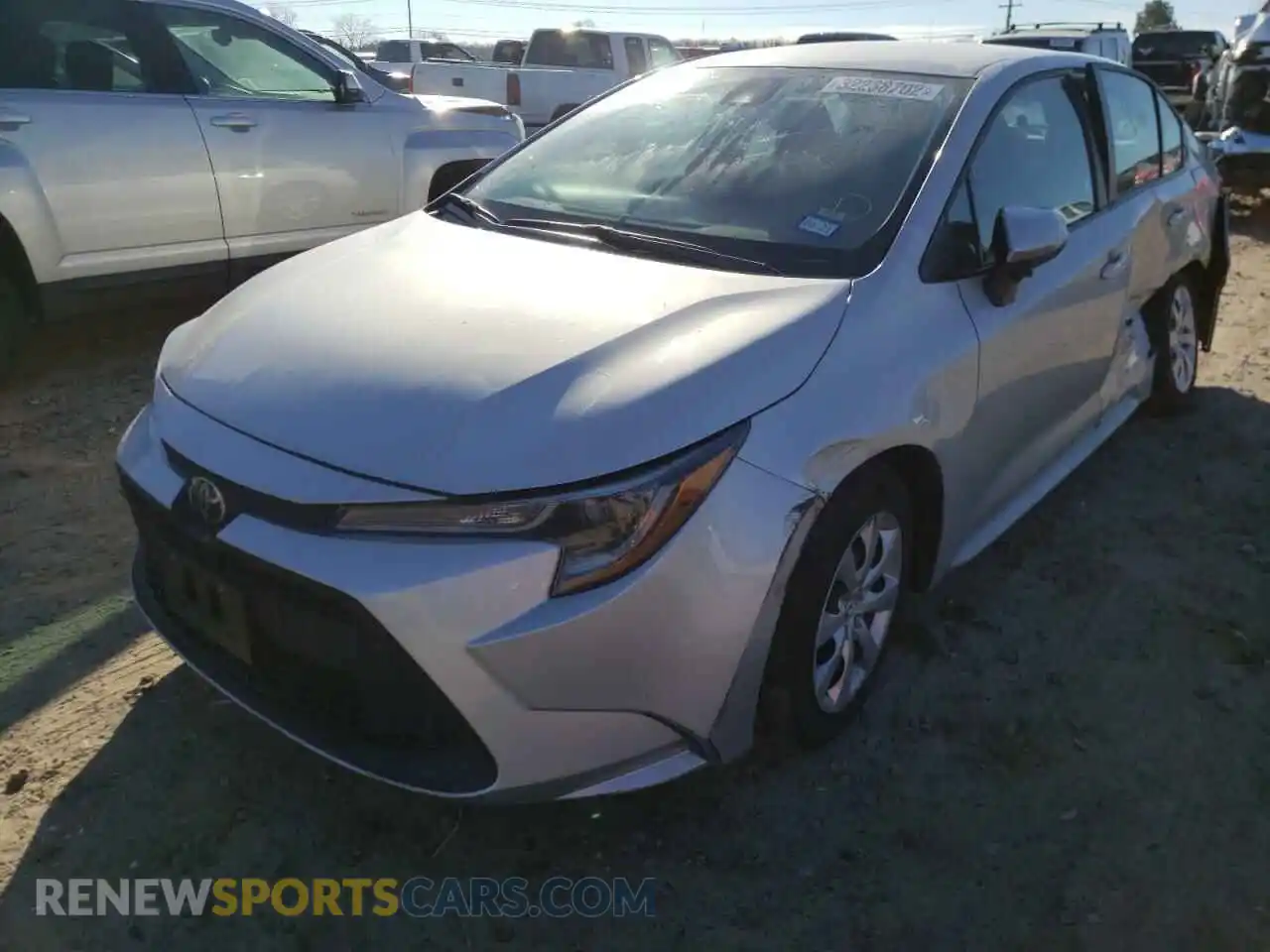 2 Photograph of a damaged car 5YFEPRAE7LP069195 TOYOTA COROLLA 2020