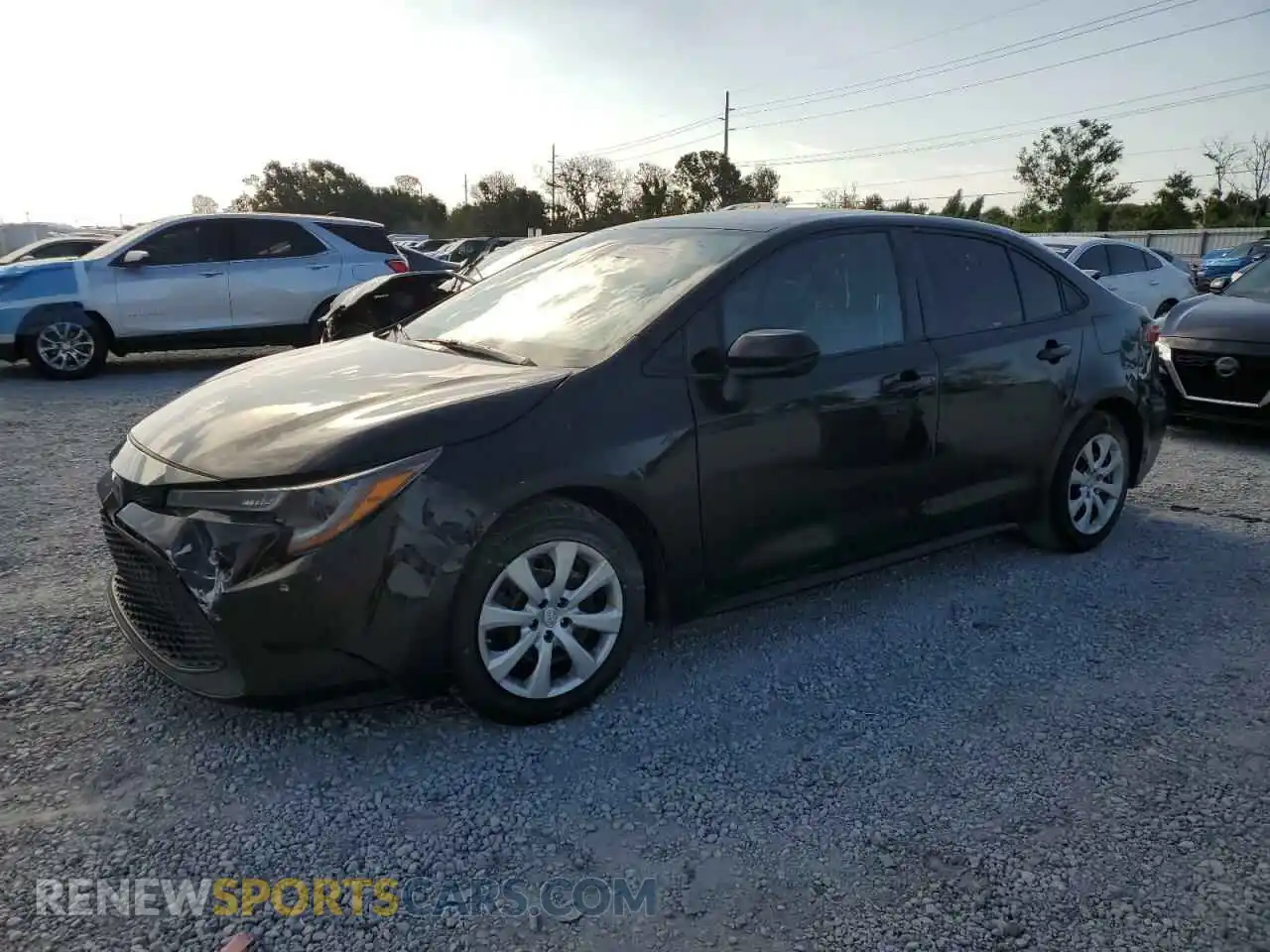 1 Photograph of a damaged car 5YFEPRAE7LP069570 TOYOTA COROLLA 2020