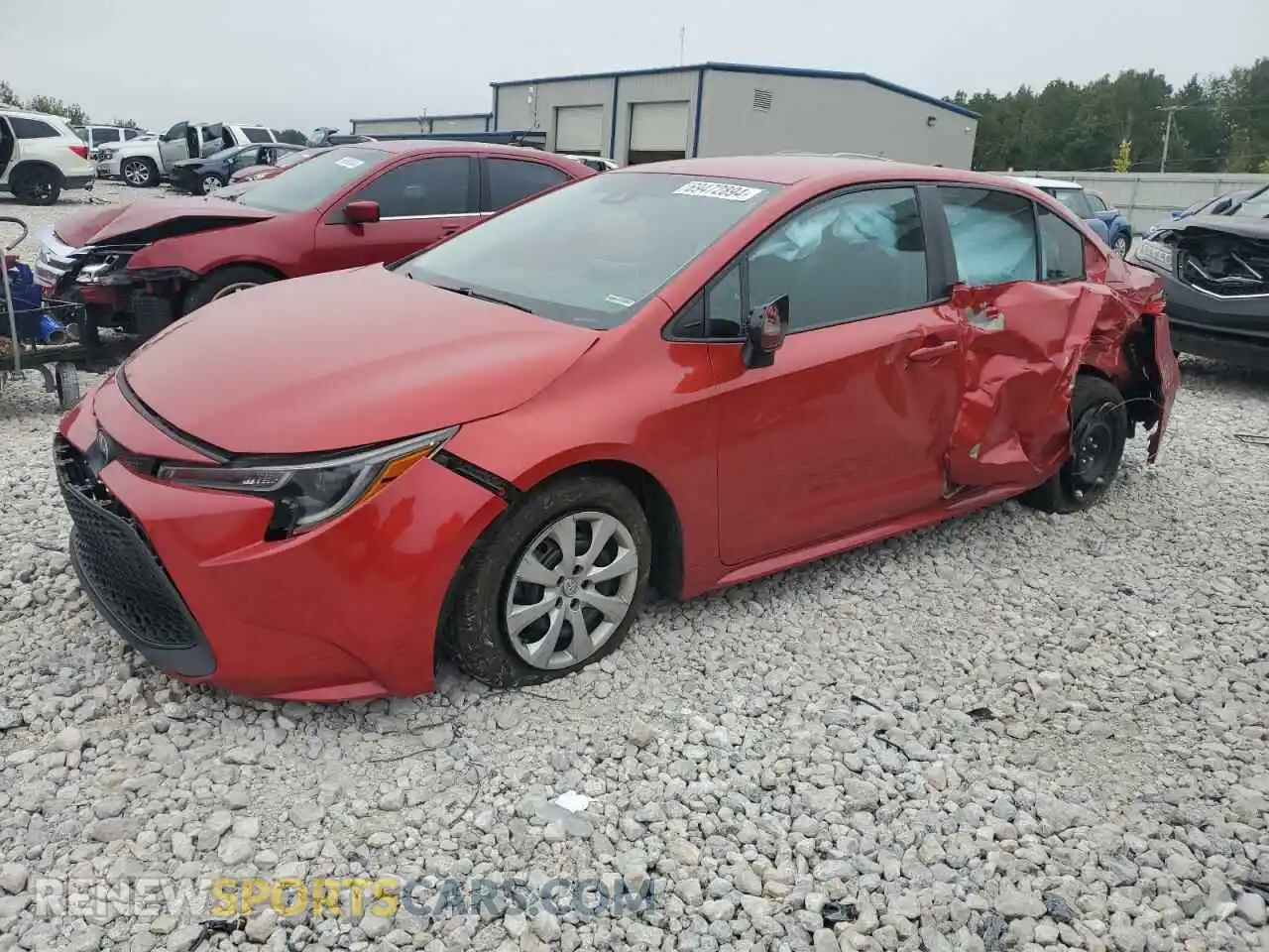 1 Photograph of a damaged car 5YFEPRAE7LP077443 TOYOTA COROLLA 2020
