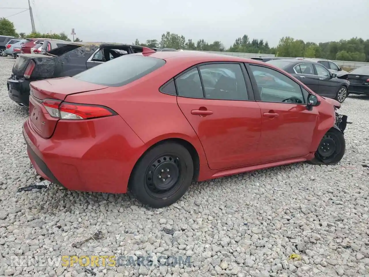 3 Photograph of a damaged car 5YFEPRAE7LP077443 TOYOTA COROLLA 2020