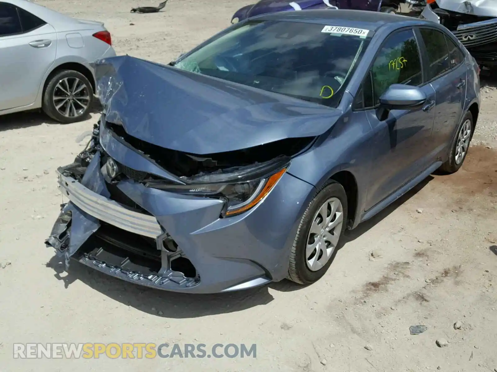 2 Photograph of a damaged car 5YFEPRAE7LP083999 TOYOTA COROLLA 2020
