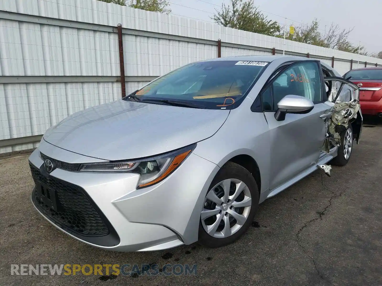 2 Photograph of a damaged car 5YFEPRAE7LP087955 TOYOTA COROLLA 2020