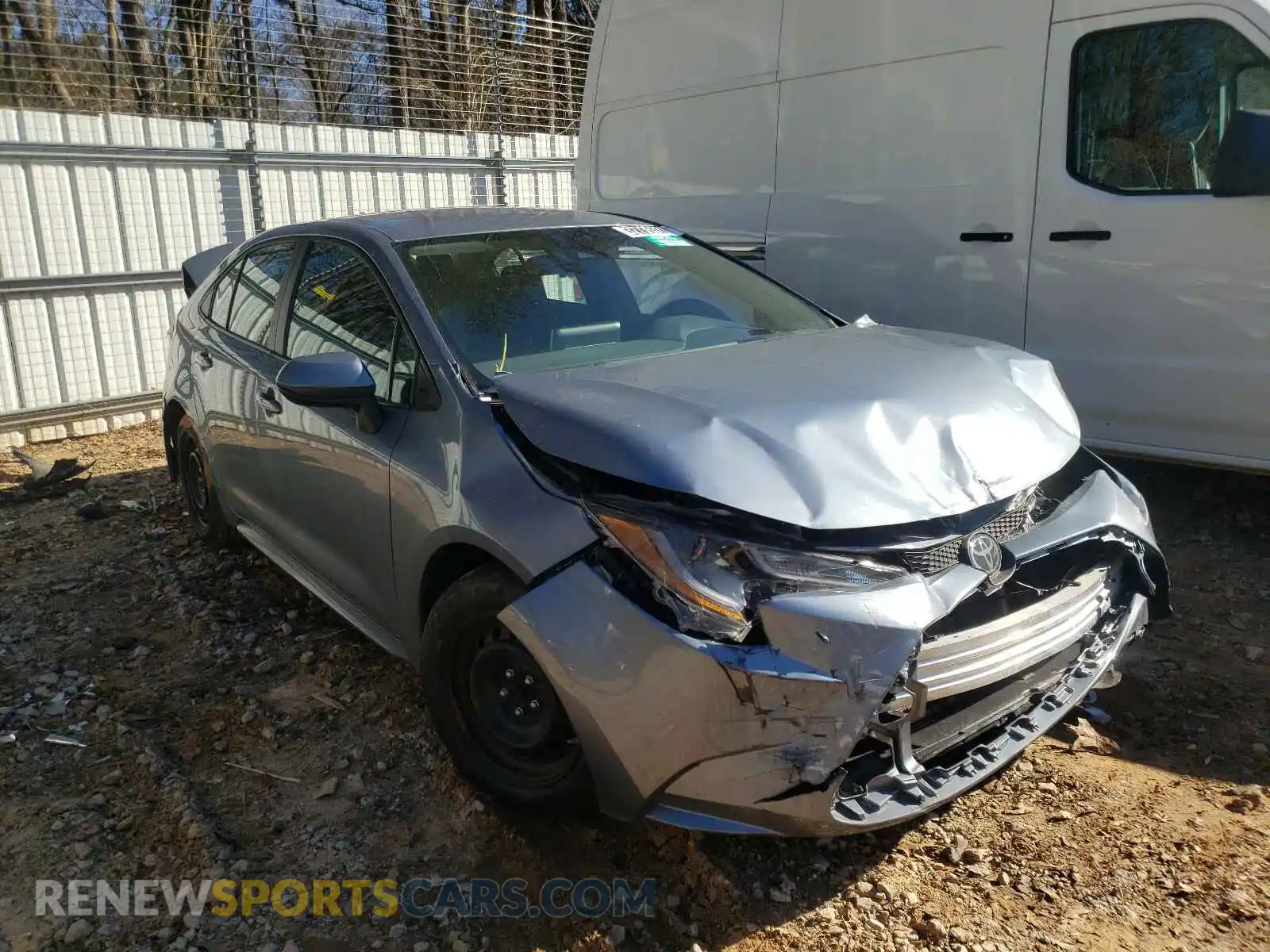 1 Photograph of a damaged car 5YFEPRAE7LP089432 TOYOTA COROLLA 2020