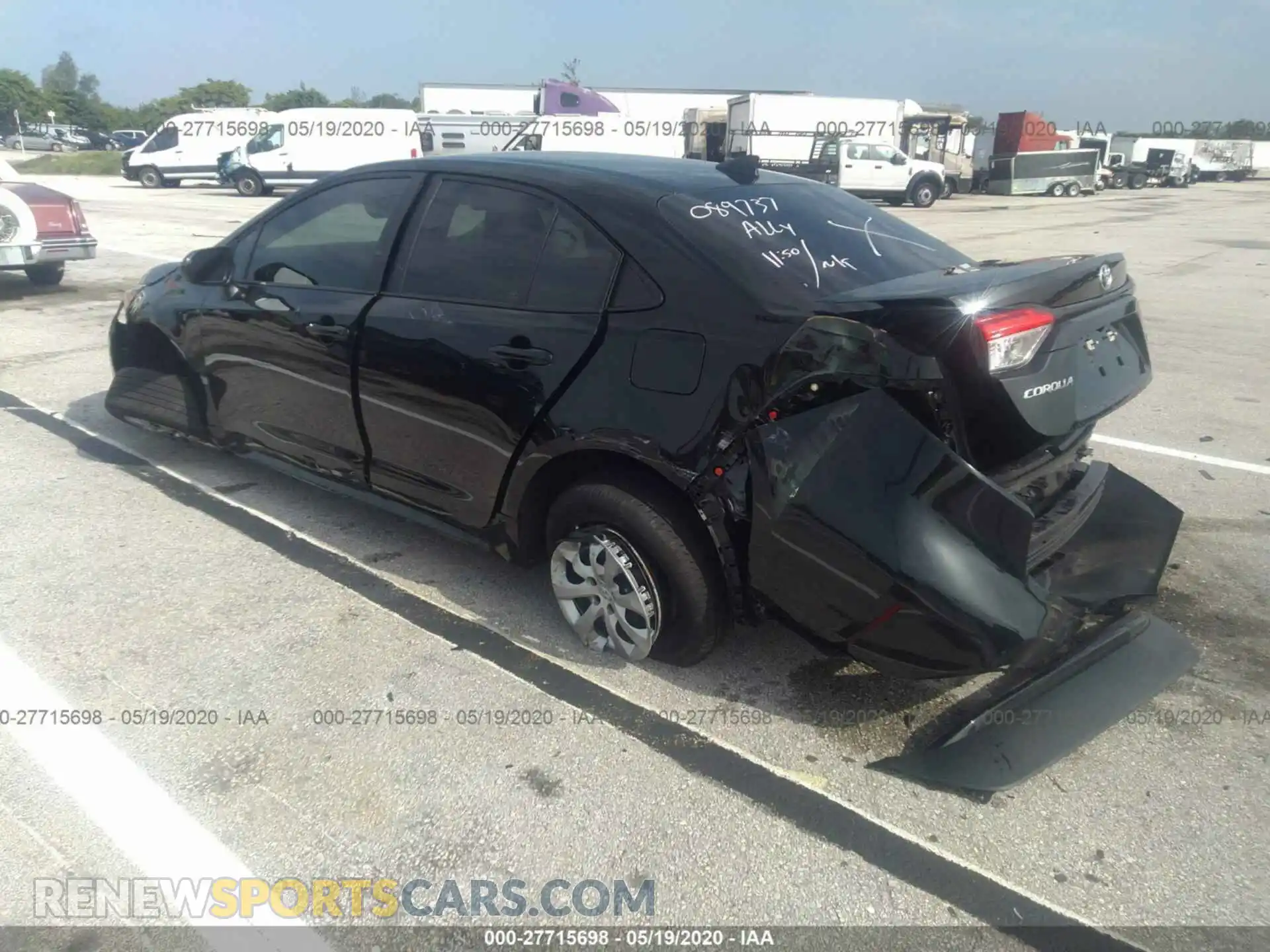 3 Фотография поврежденного автомобиля 5YFEPRAE7LP089737 TOYOTA COROLLA 2020