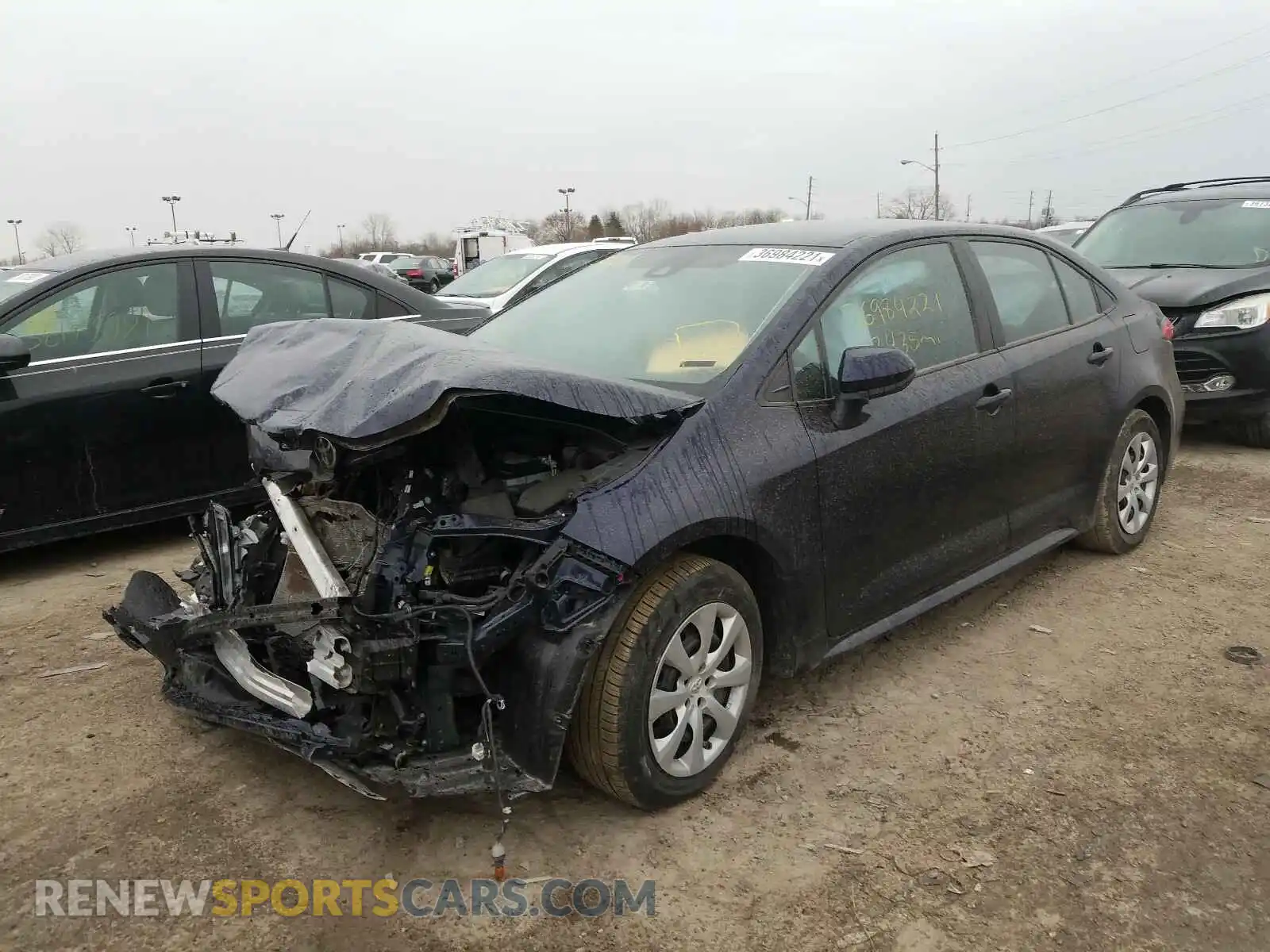 2 Photograph of a damaged car 5YFEPRAE7LP090032 TOYOTA COROLLA 2020