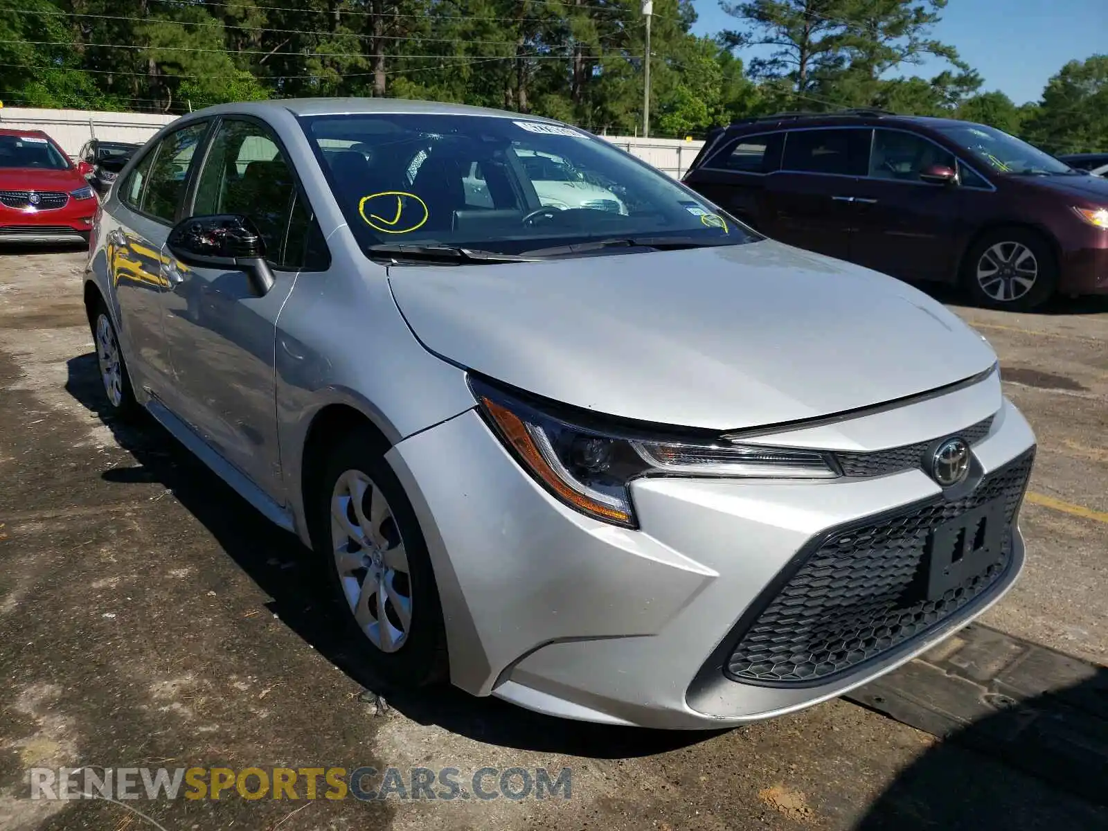 1 Photograph of a damaged car 5YFEPRAE7LP097840 TOYOTA COROLLA 2020