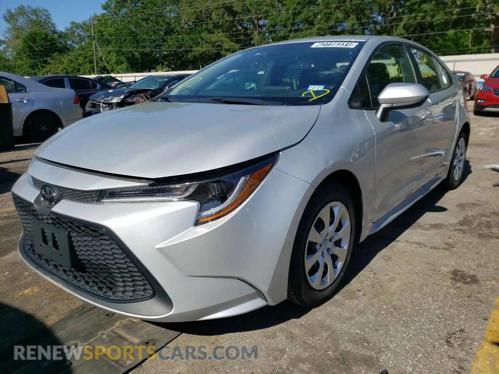 2 Photograph of a damaged car 5YFEPRAE7LP097840 TOYOTA COROLLA 2020