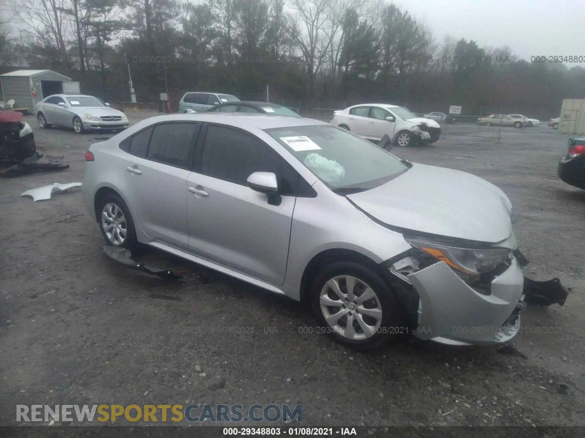 1 Photograph of a damaged car 5YFEPRAE7LP103863 TOYOTA COROLLA 2020