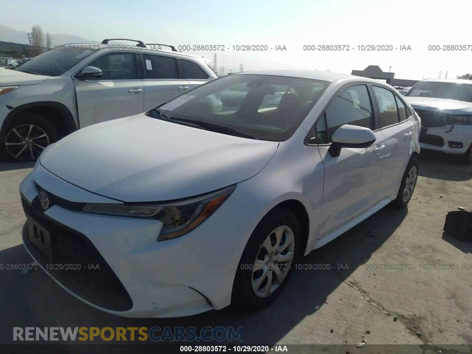 2 Photograph of a damaged car 5YFEPRAE7LP106097 TOYOTA COROLLA 2020
