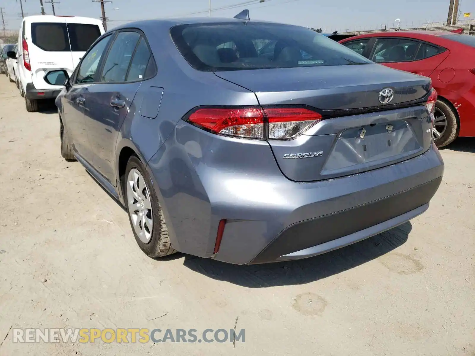 3 Photograph of a damaged car 5YFEPRAE7LP116452 TOYOTA COROLLA 2020
