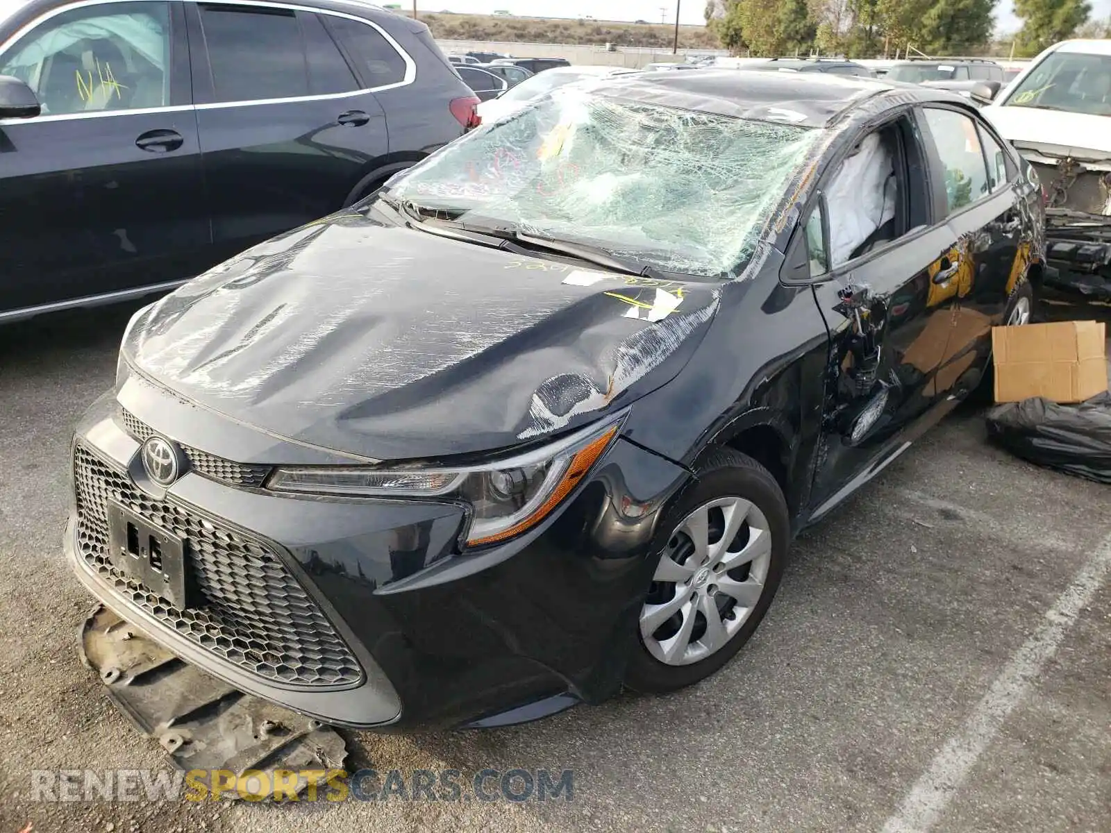 2 Photograph of a damaged car 5YFEPRAE7LP119934 TOYOTA COROLLA 2020