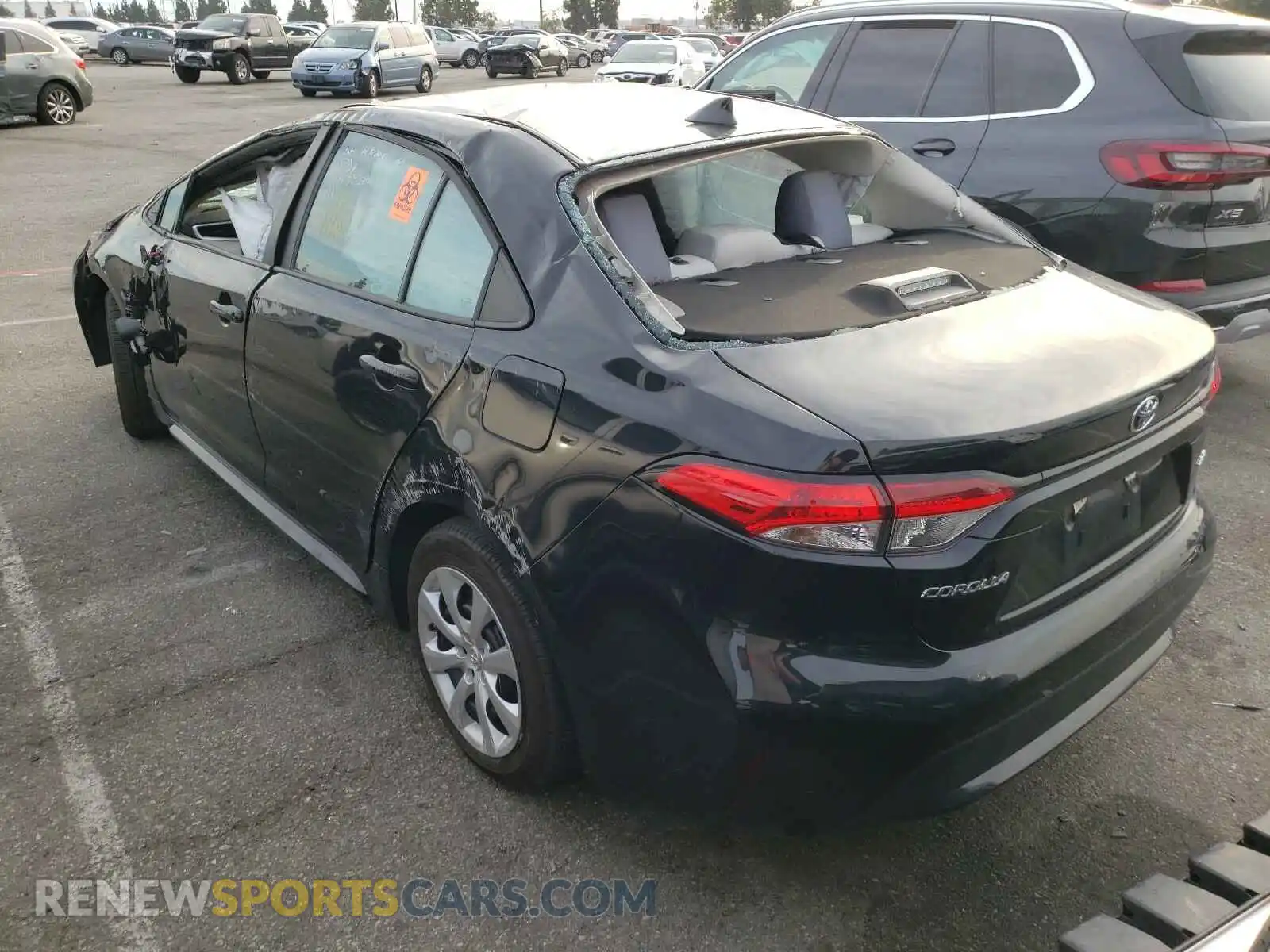 3 Photograph of a damaged car 5YFEPRAE7LP119934 TOYOTA COROLLA 2020