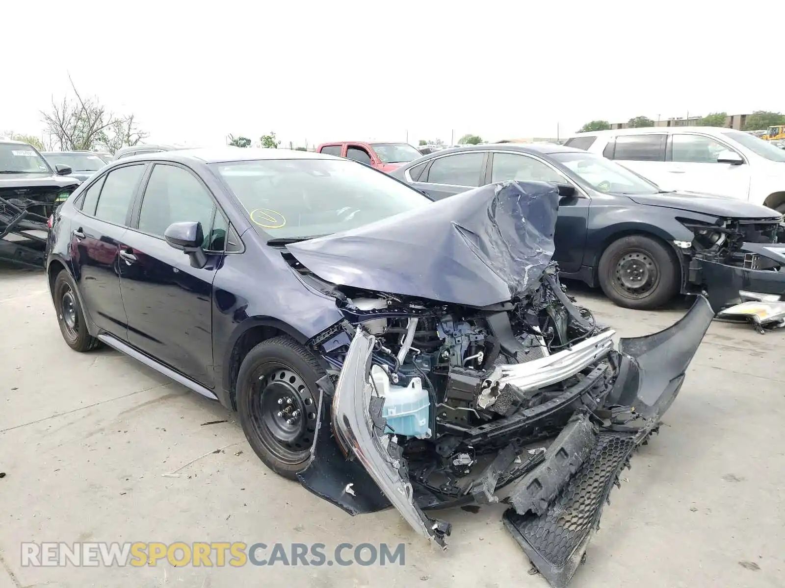 1 Photograph of a damaged car 5YFEPRAE7LP123725 TOYOTA COROLLA 2020