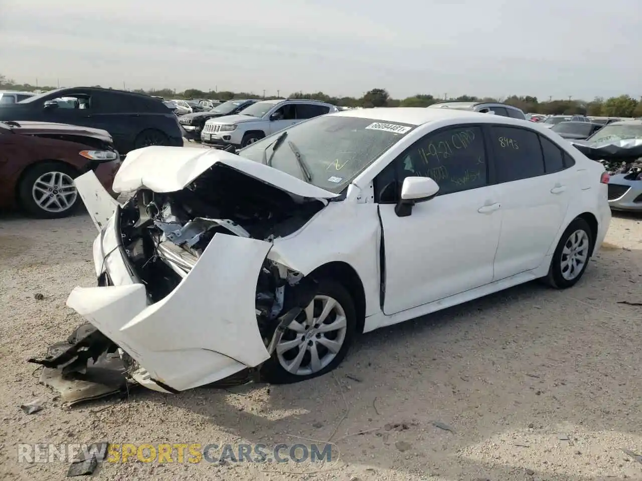 2 Photograph of a damaged car 5YFEPRAE7LP124342 TOYOTA COROLLA 2020