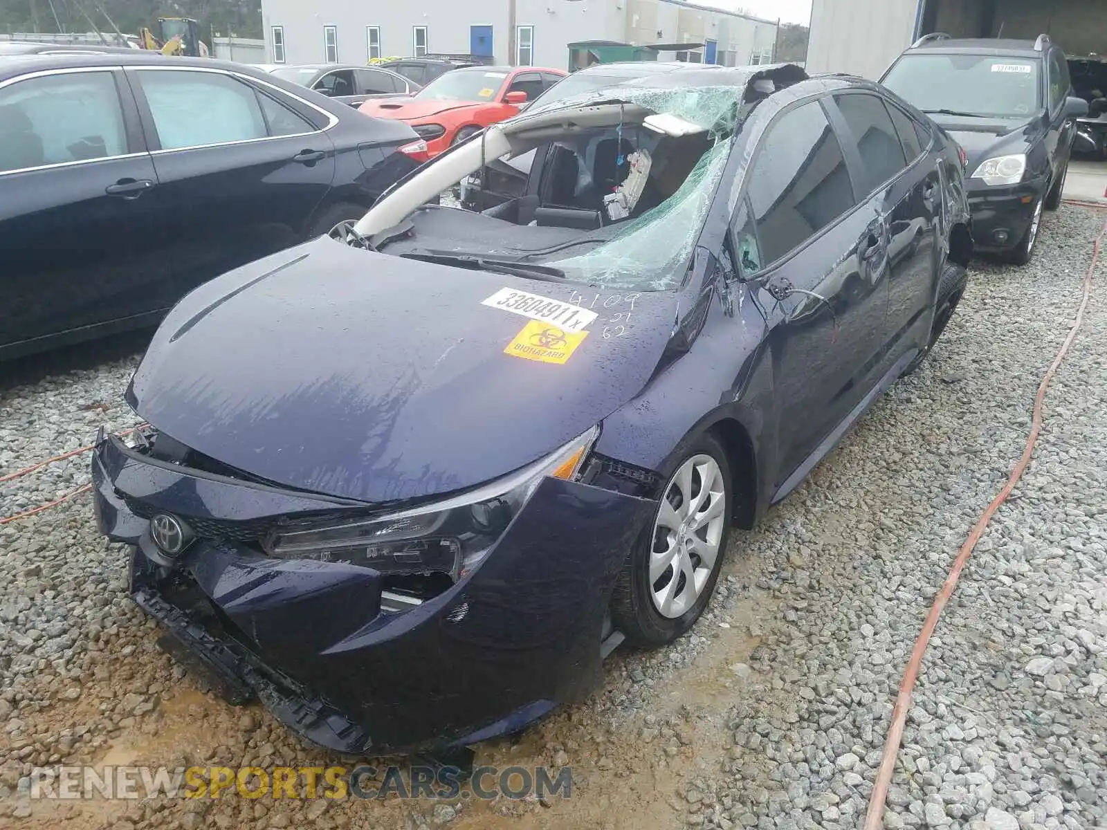 2 Photograph of a damaged car 5YFEPRAE7LP134109 TOYOTA COROLLA 2020