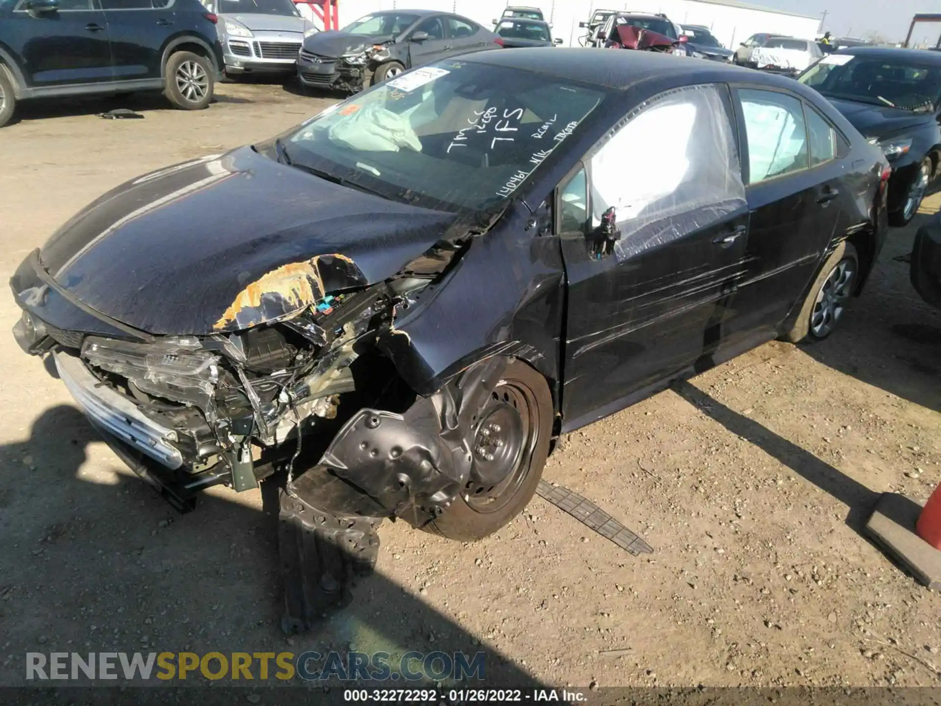2 Photograph of a damaged car 5YFEPRAE7LP140461 TOYOTA COROLLA 2020