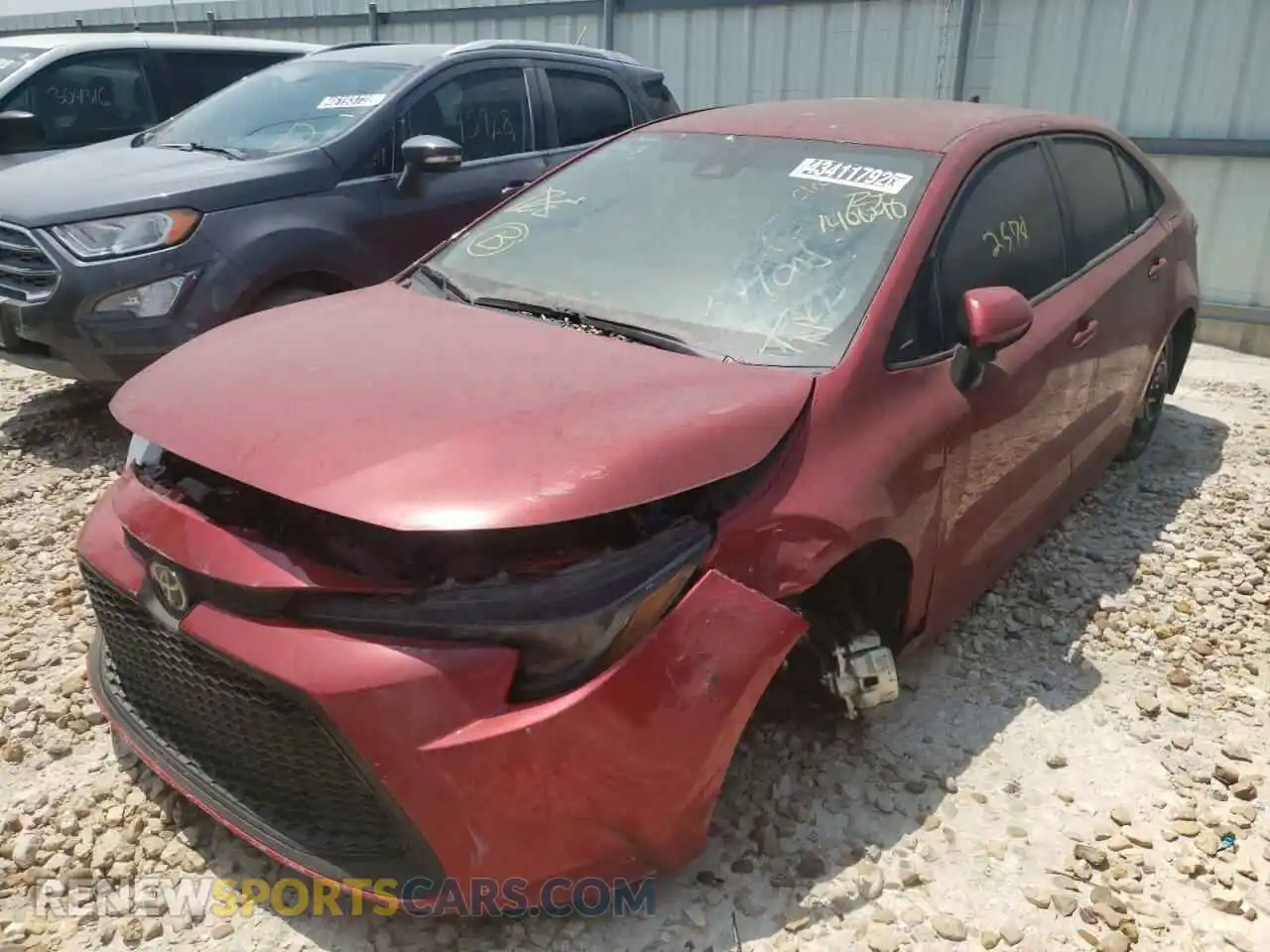 2 Photograph of a damaged car 5YFEPRAE7LP140640 TOYOTA COROLLA 2020