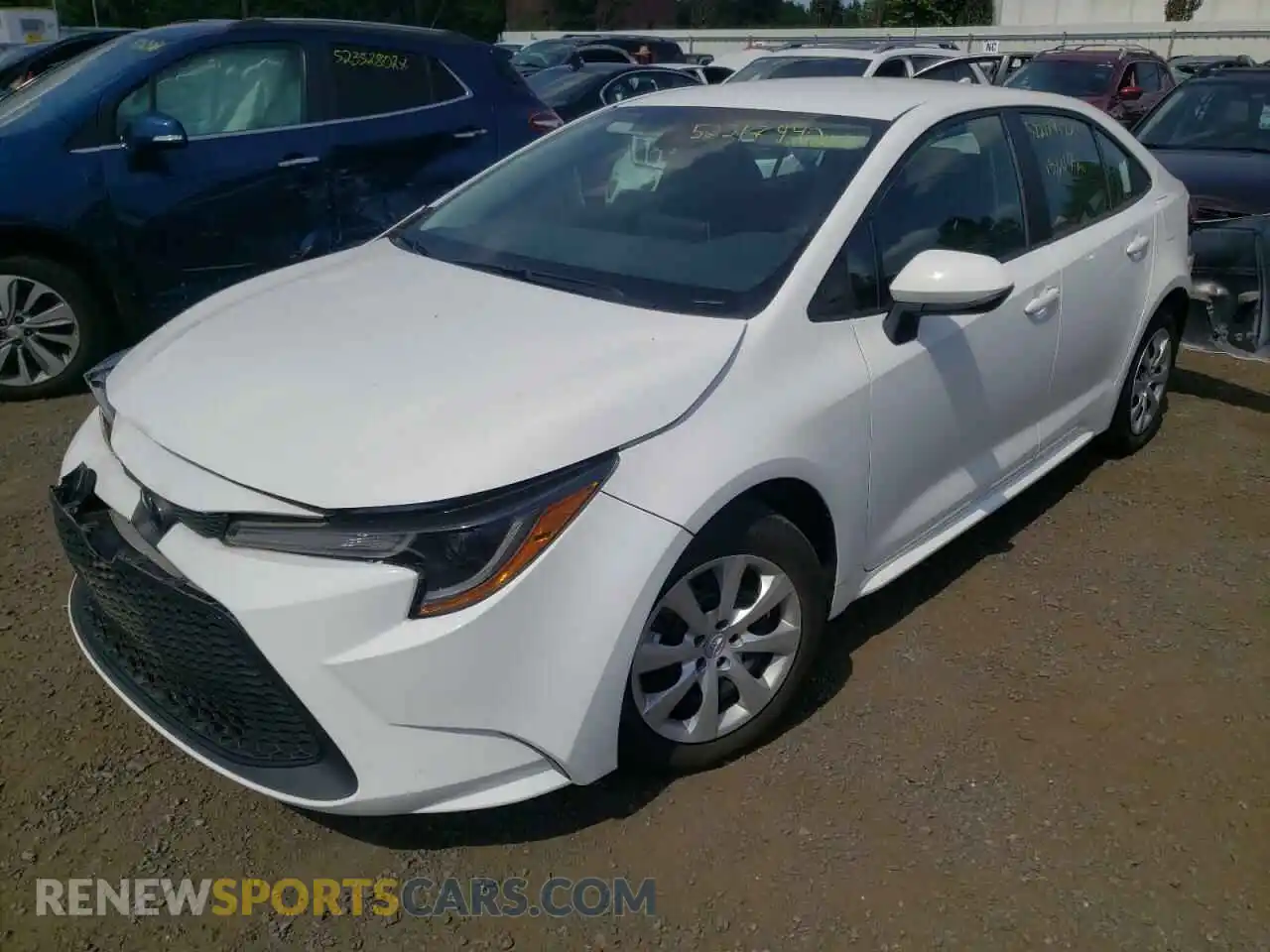 2 Photograph of a damaged car 5YFEPRAE8LP007787 TOYOTA COROLLA 2020
