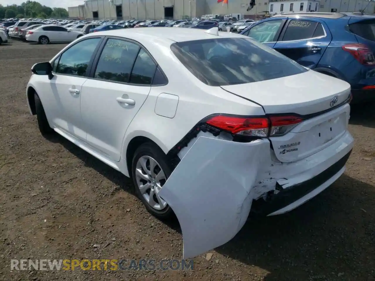 3 Photograph of a damaged car 5YFEPRAE8LP007787 TOYOTA COROLLA 2020