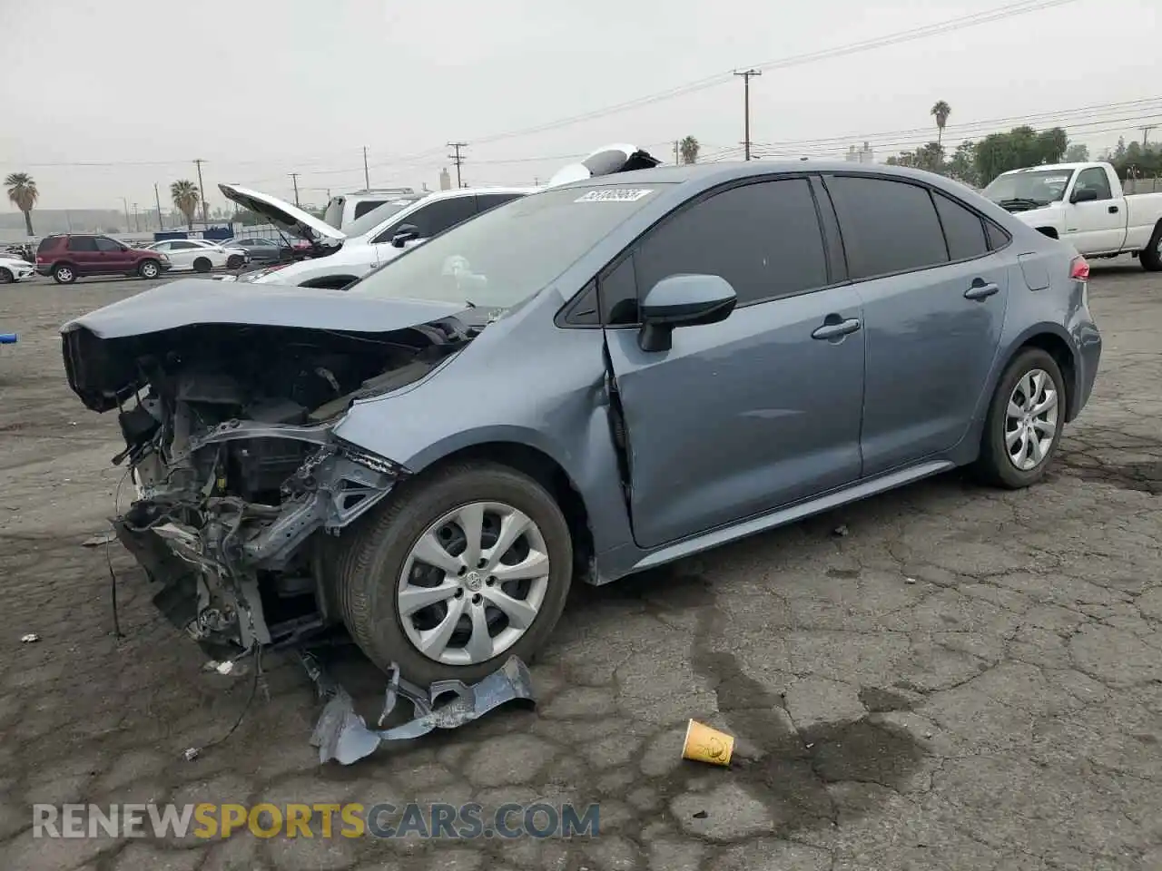 1 Photograph of a damaged car 5YFEPRAE8LP010379 TOYOTA COROLLA 2020