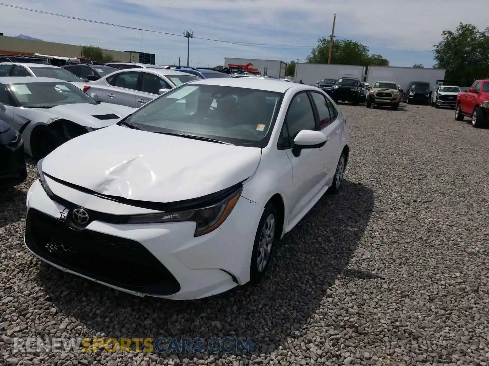 2 Photograph of a damaged car 5YFEPRAE8LP021382 TOYOTA COROLLA 2020