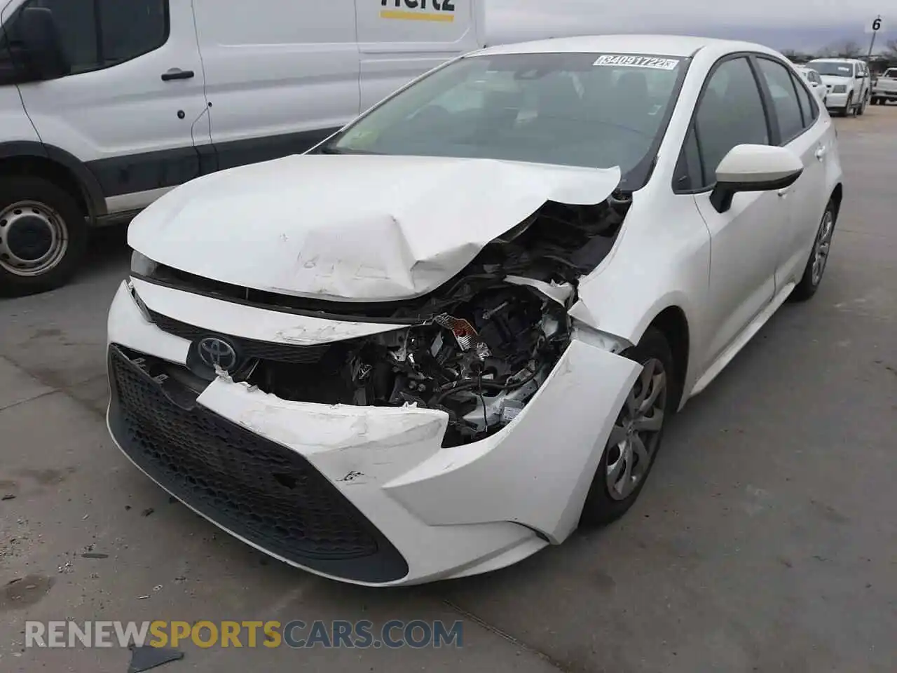 2 Photograph of a damaged car 5YFEPRAE8LP024878 TOYOTA COROLLA 2020