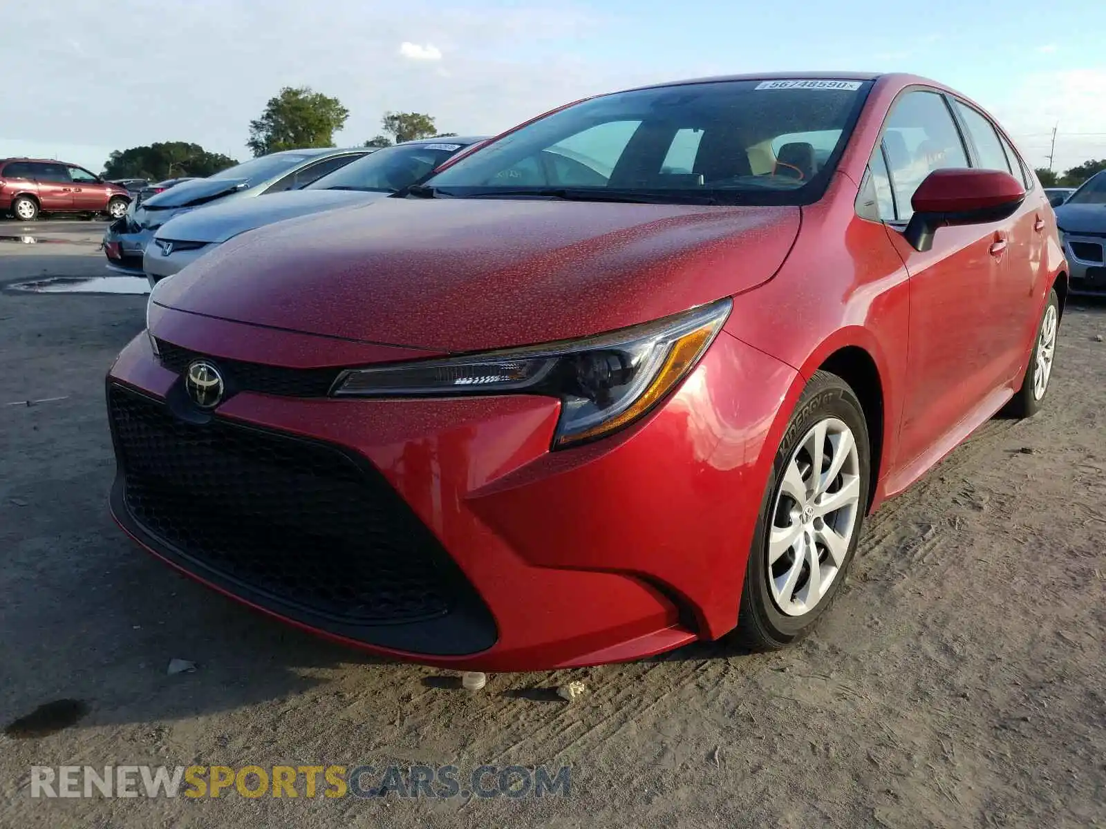 2 Photograph of a damaged car 5YFEPRAE8LP034830 TOYOTA COROLLA 2020