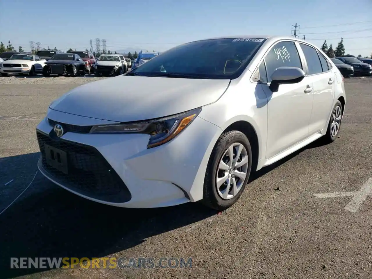 2 Photograph of a damaged car 5YFEPRAE8LP040529 TOYOTA COROLLA 2020