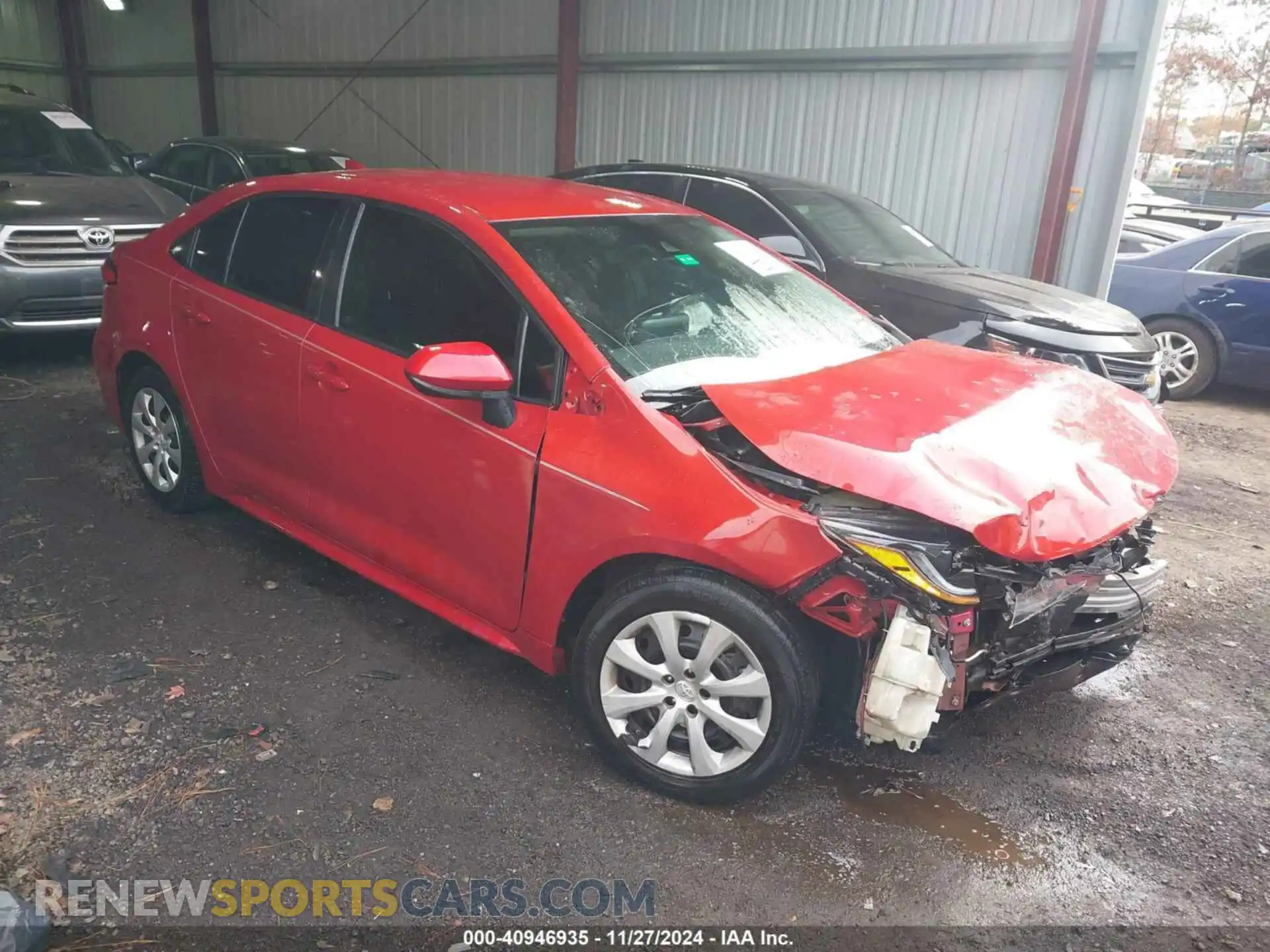 1 Photograph of a damaged car 5YFEPRAE8LP052499 TOYOTA COROLLA 2020