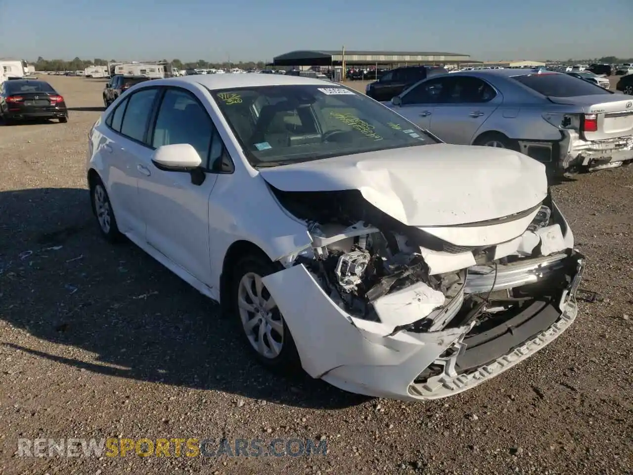 1 Photograph of a damaged car 5YFEPRAE8LP053121 TOYOTA COROLLA 2020