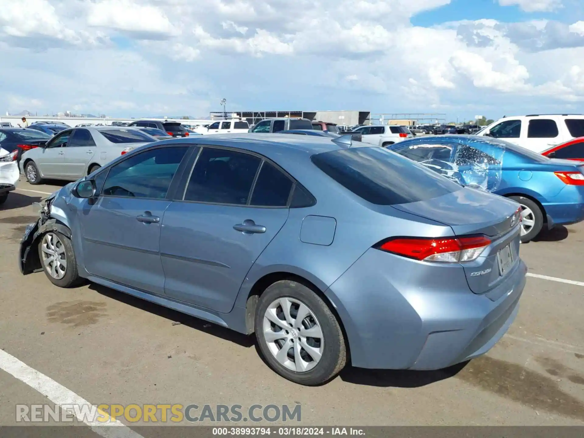 3 Photograph of a damaged car 5YFEPRAE8LP053359 TOYOTA COROLLA 2020