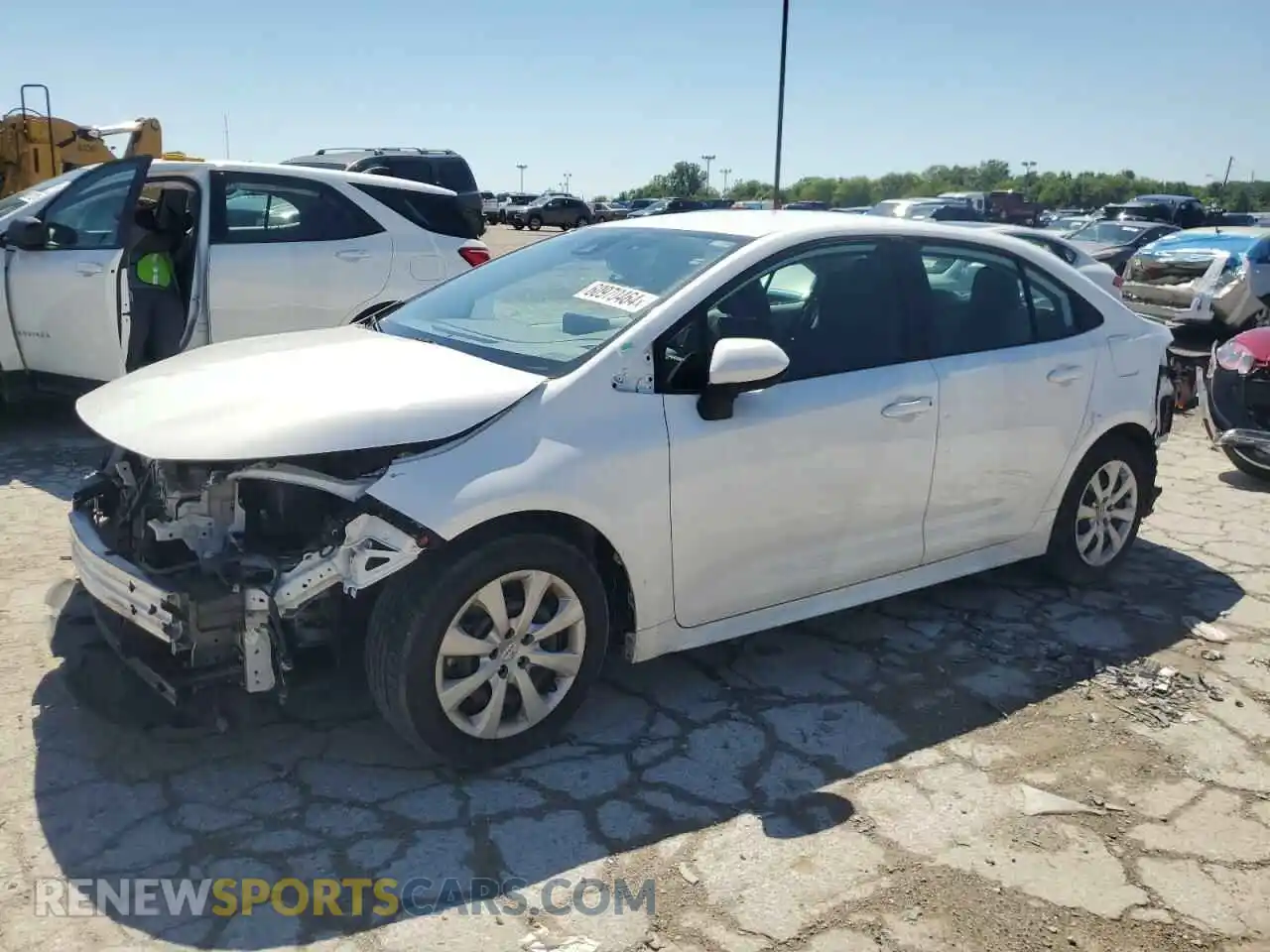 1 Photograph of a damaged car 5YFEPRAE8LP056746 TOYOTA COROLLA 2020