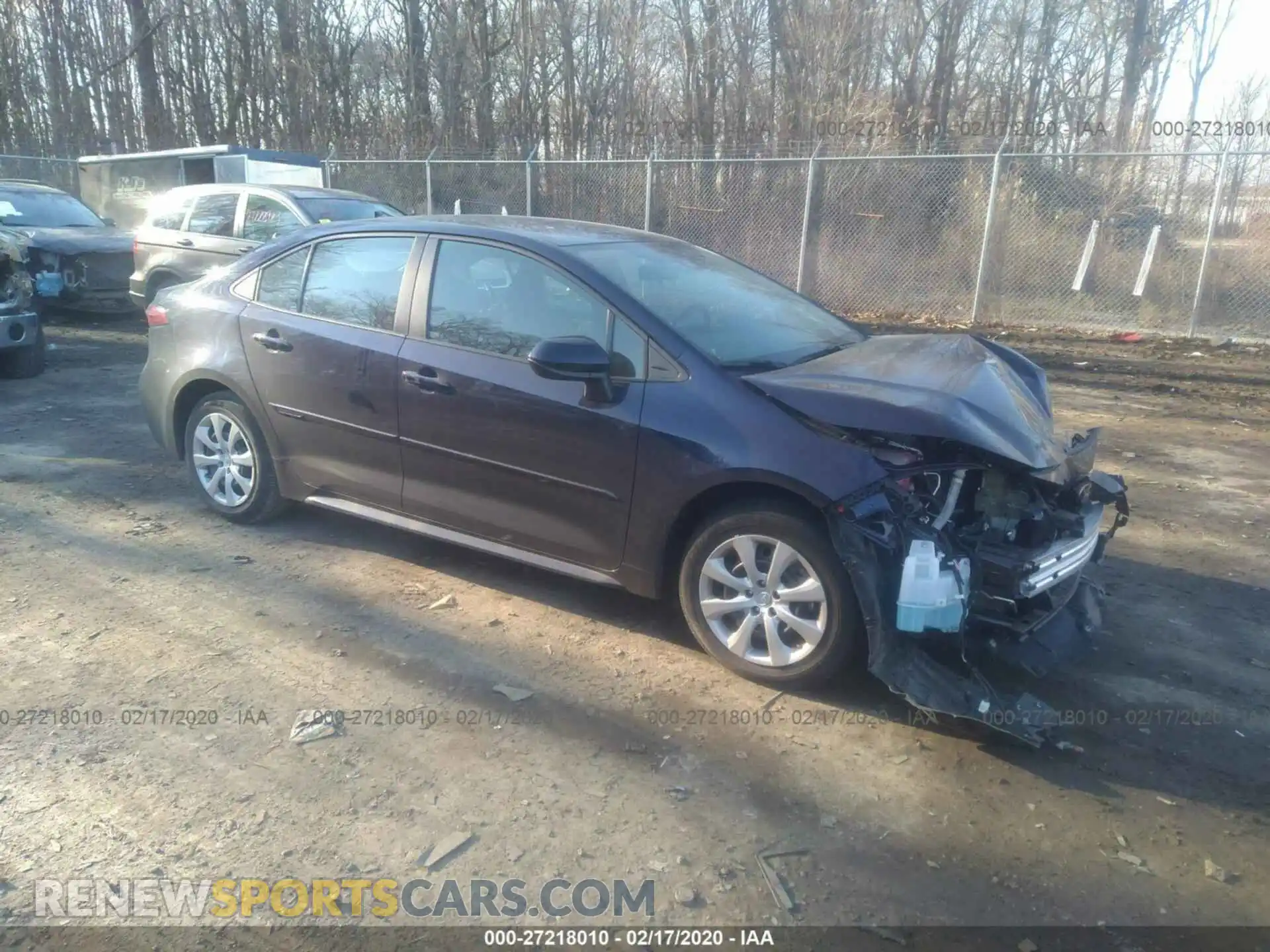 1 Photograph of a damaged car 5YFEPRAE8LP060697 TOYOTA COROLLA 2020