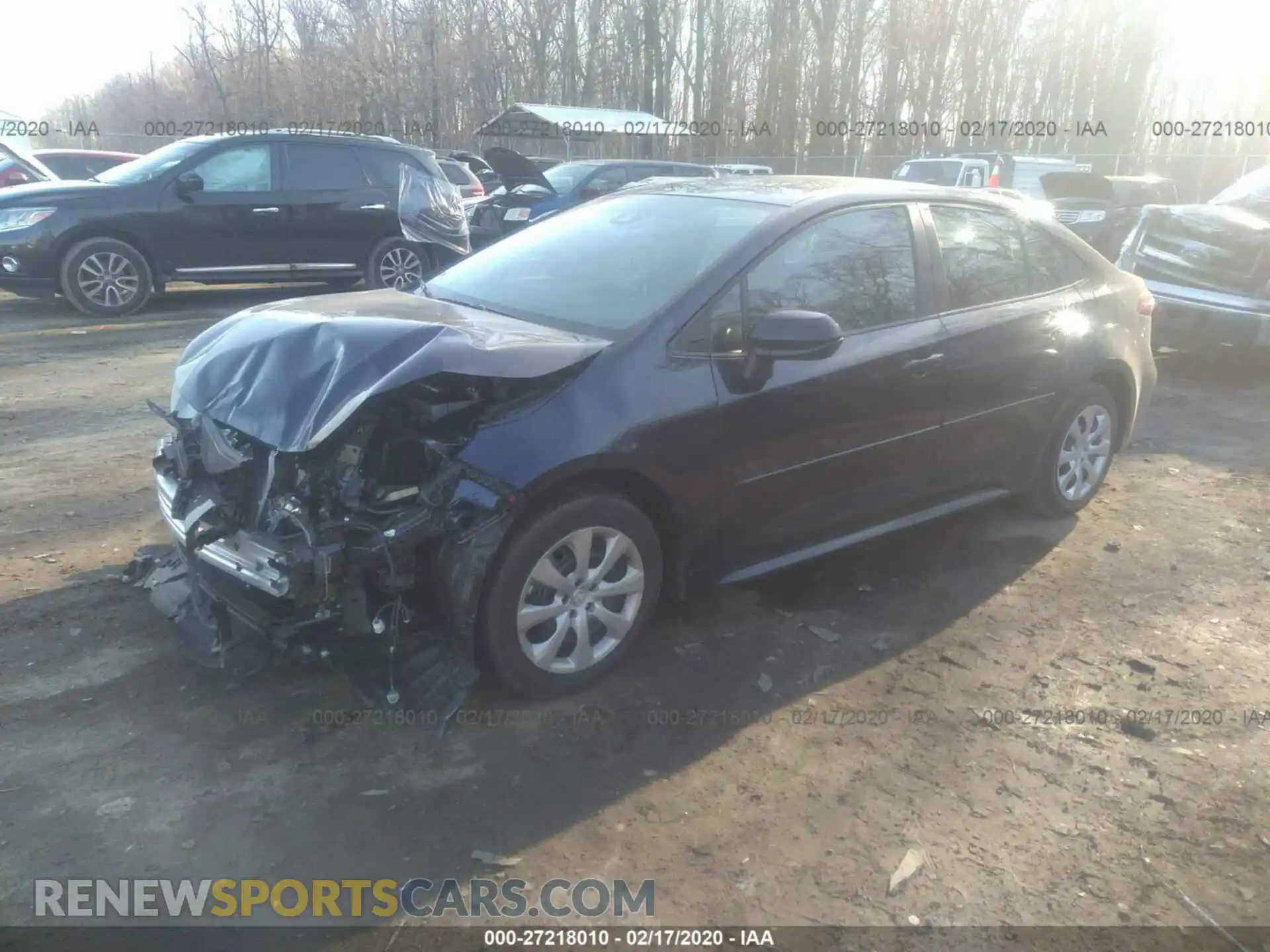 2 Photograph of a damaged car 5YFEPRAE8LP060697 TOYOTA COROLLA 2020