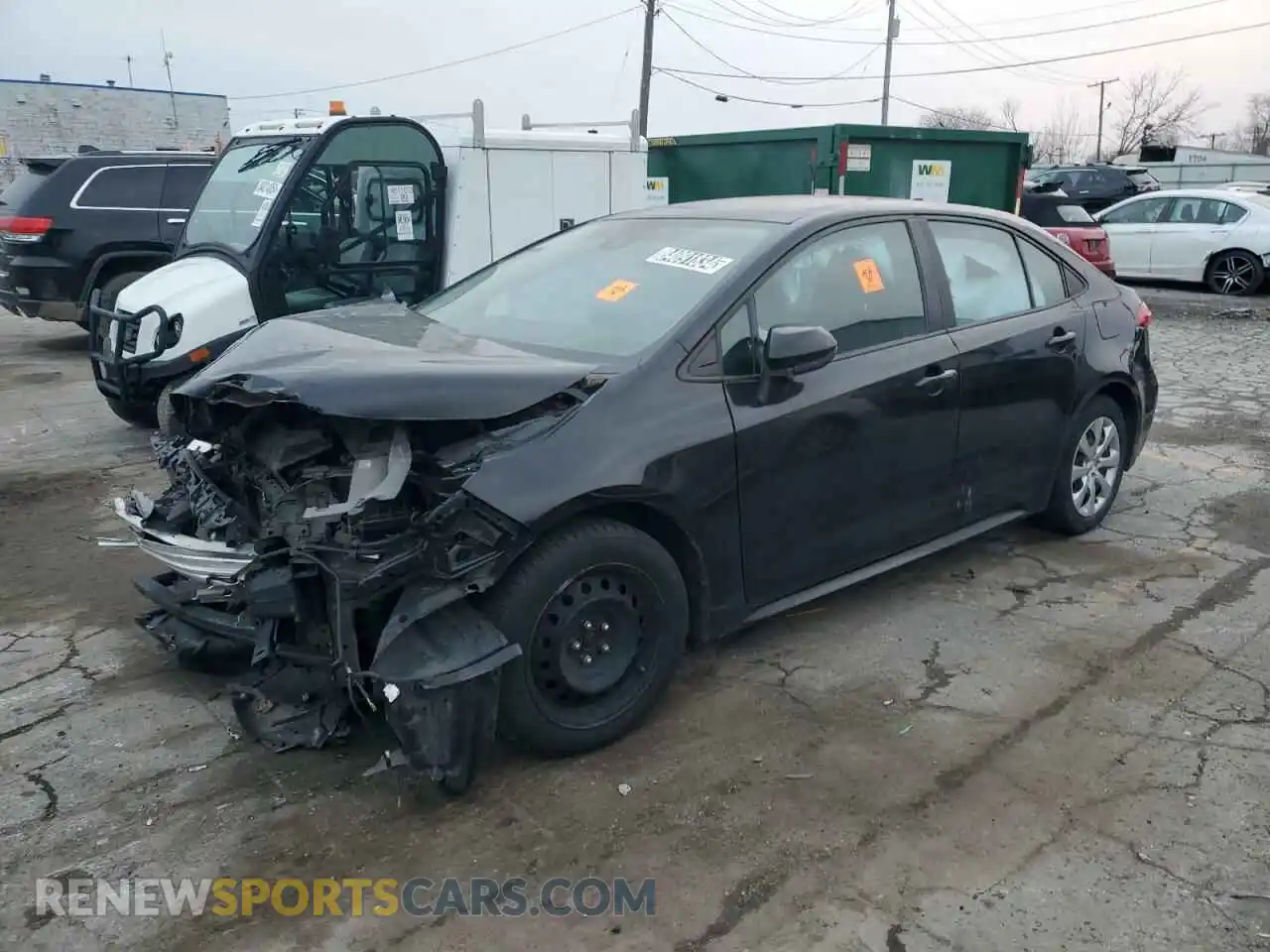 1 Photograph of a damaged car 5YFEPRAE8LP061686 TOYOTA COROLLA 2020
