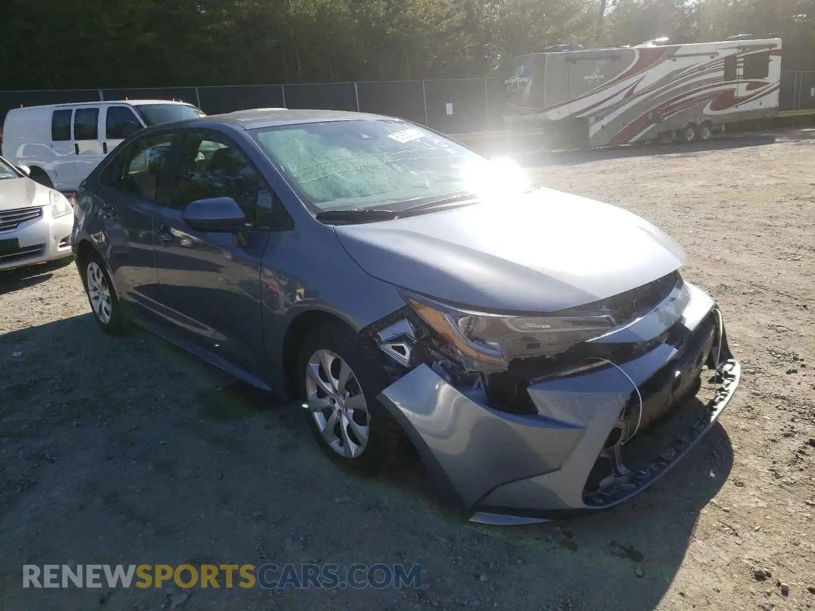 1 Photograph of a damaged car 5YFEPRAE8LP062563 TOYOTA COROLLA 2020
