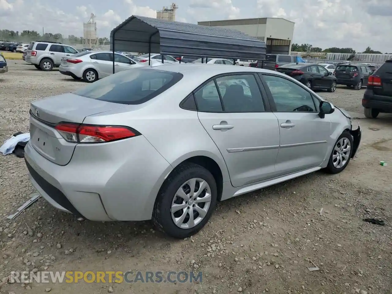 3 fotografías del automóvil dañado 5YFEPRAE8LP068198 TOYOTA COROLLA 2020