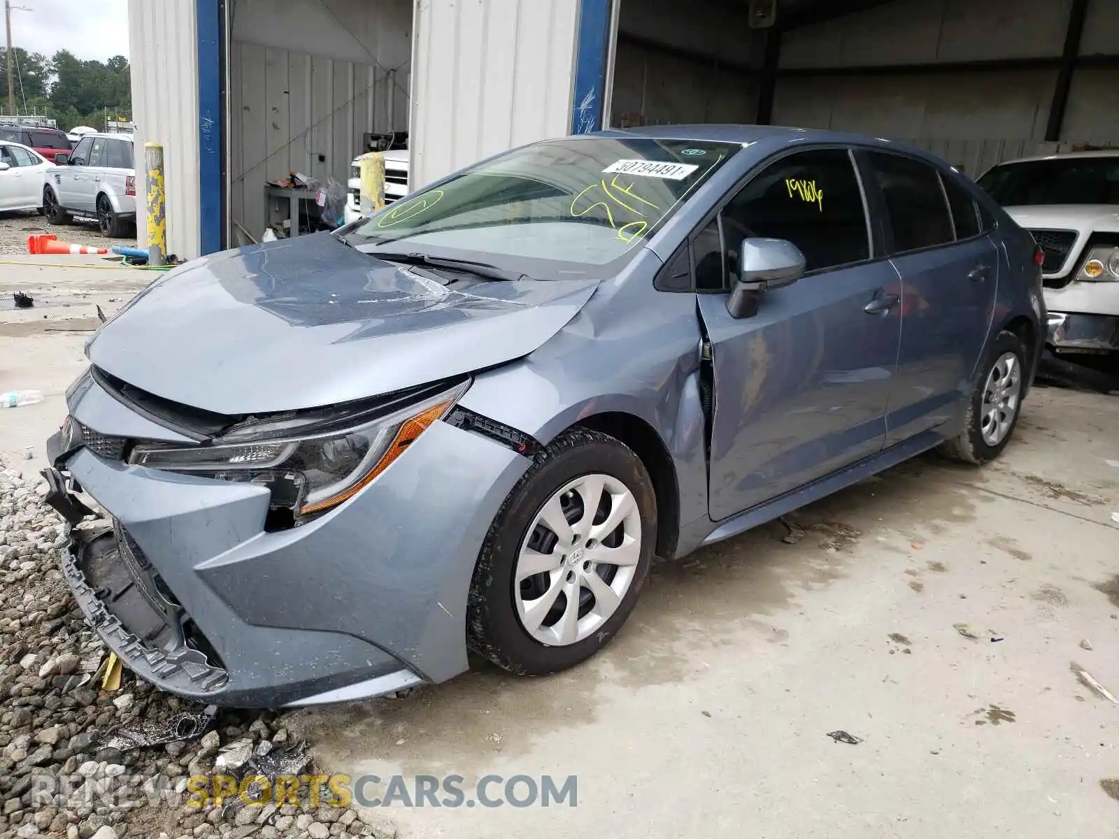 2 Photograph of a damaged car 5YFEPRAE8LP073448 TOYOTA COROLLA 2020