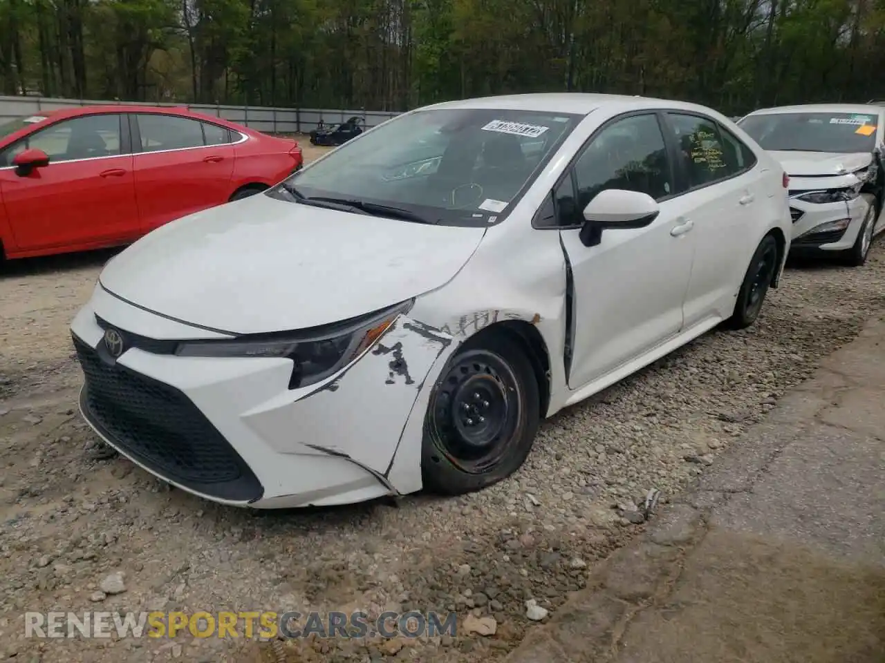 2 Photograph of a damaged car 5YFEPRAE8LP079850 TOYOTA COROLLA 2020