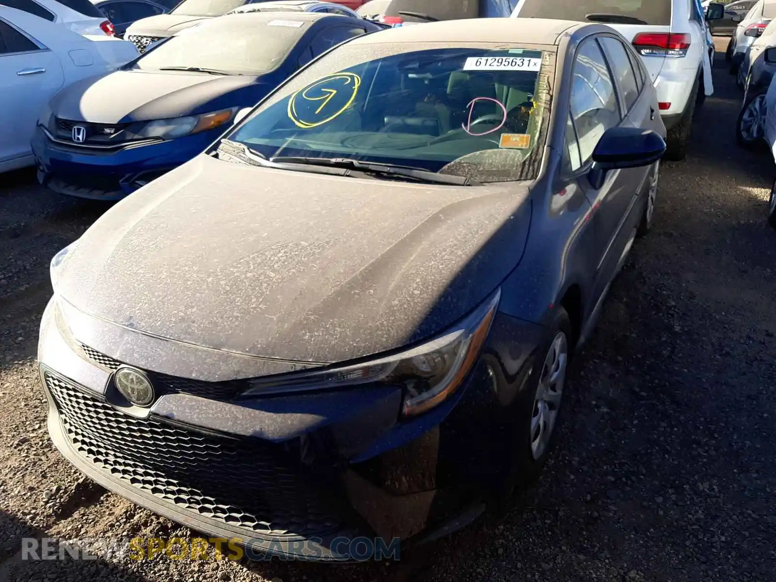 2 Photograph of a damaged car 5YFEPRAE8LP088323 TOYOTA COROLLA 2020