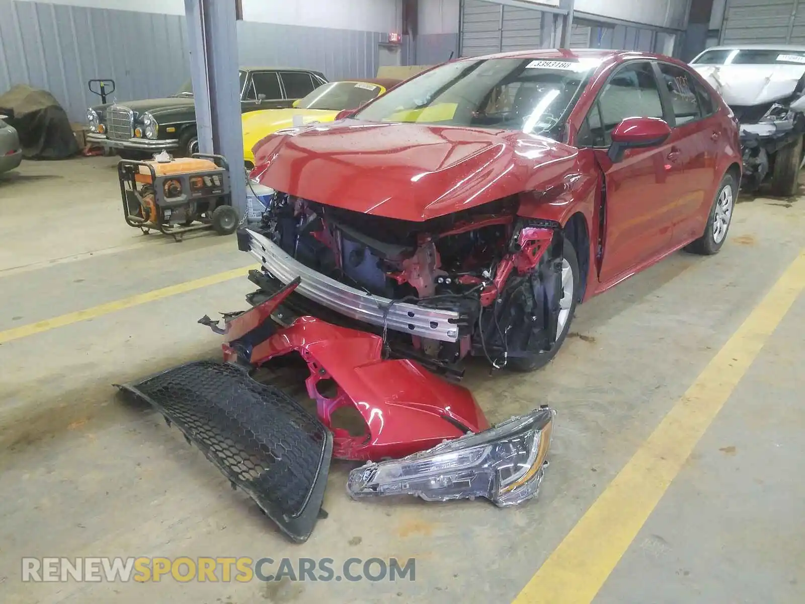 2 Photograph of a damaged car 5YFEPRAE8LP091061 TOYOTA COROLLA 2020