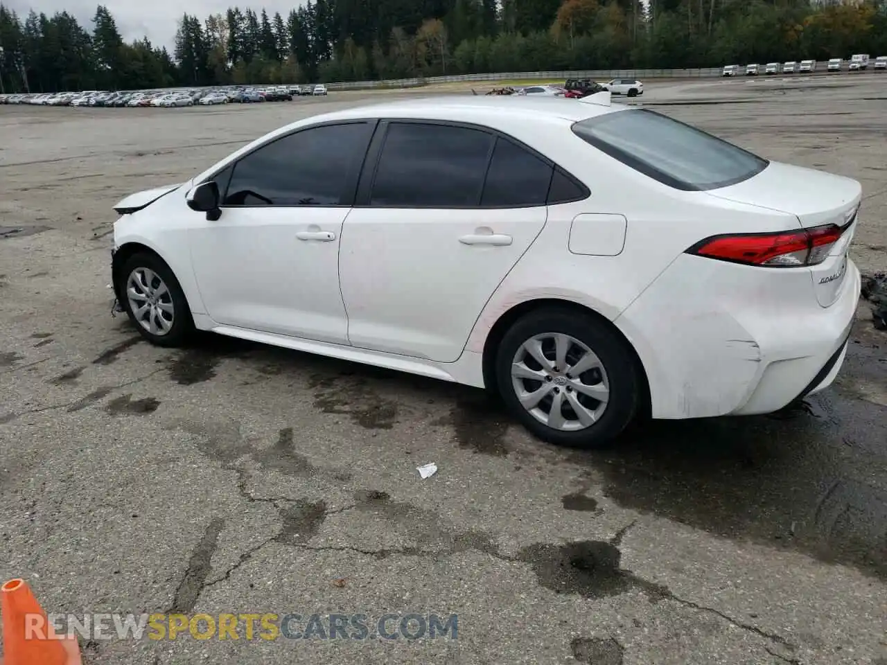 2 Photograph of a damaged car 5YFEPRAE8LP091724 TOYOTA COROLLA 2020