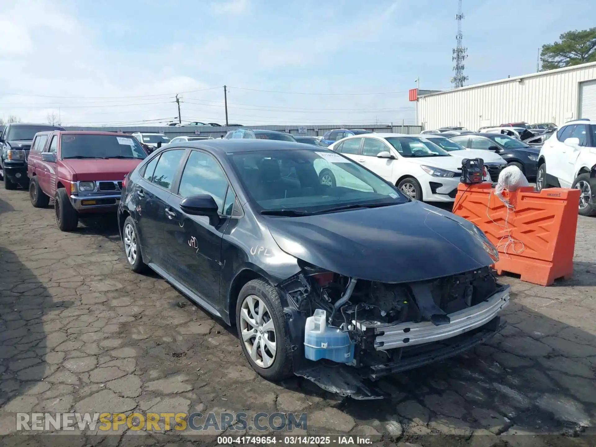 1 Photograph of a damaged car 5YFEPRAE8LP094882 TOYOTA COROLLA 2020