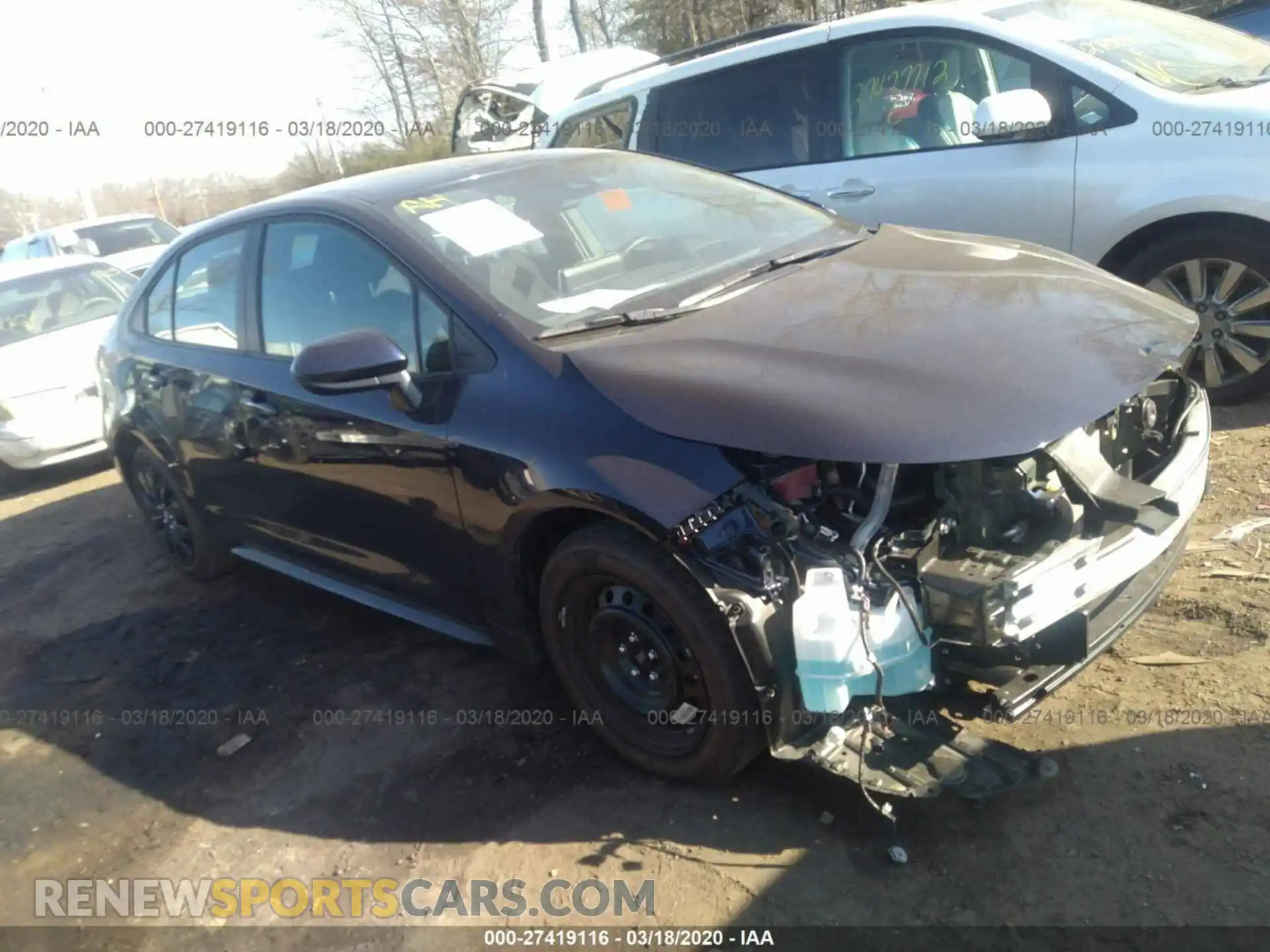 1 Photograph of a damaged car 5YFEPRAE8LP095563 TOYOTA COROLLA 2020