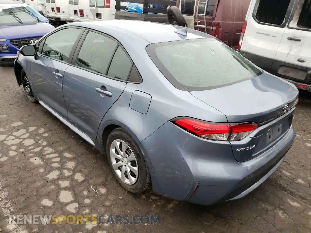 3 Photograph of a damaged car 5YFEPRAE8LP095577 TOYOTA COROLLA 2020