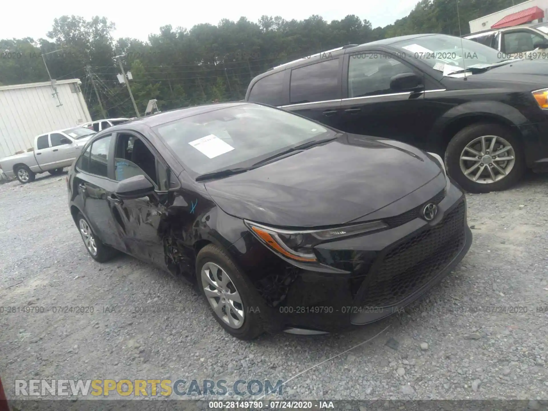 1 Photograph of a damaged car 5YFEPRAE8LP096468 TOYOTA COROLLA 2020