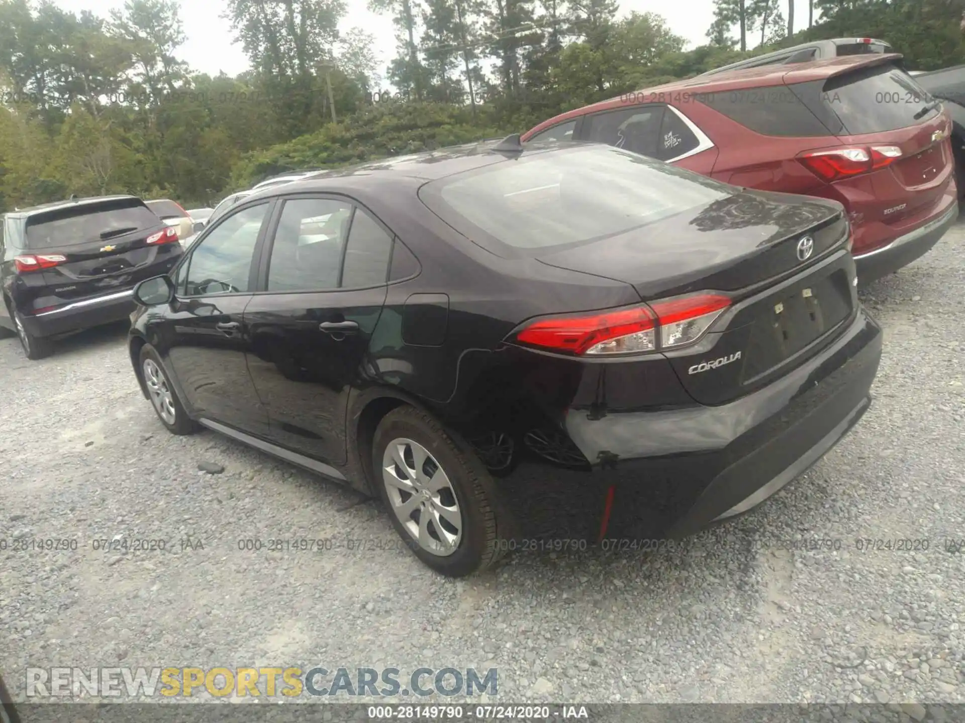 3 Photograph of a damaged car 5YFEPRAE8LP096468 TOYOTA COROLLA 2020