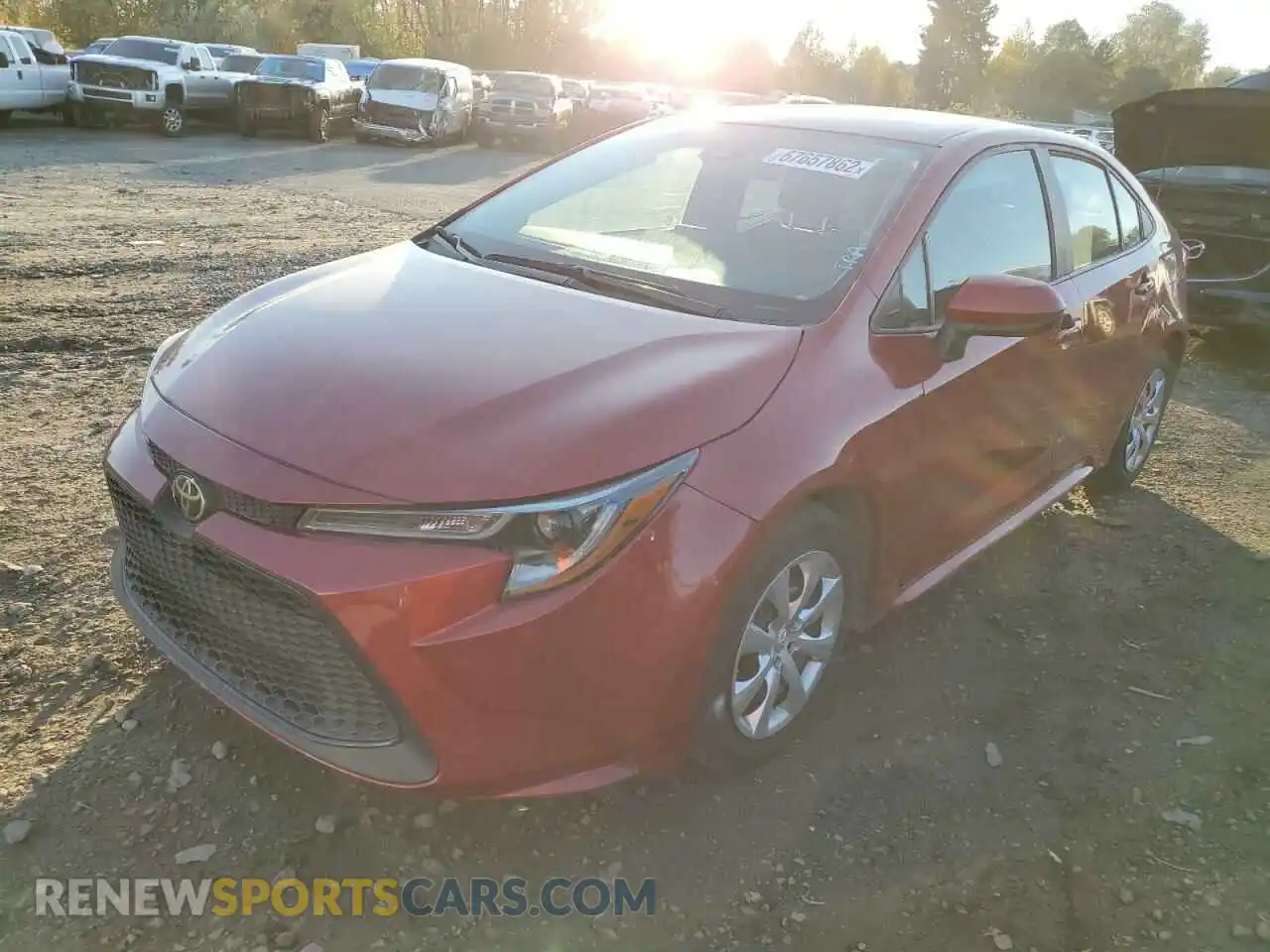 1 Photograph of a damaged car 5YFEPRAE8LP099211 TOYOTA COROLLA 2020
