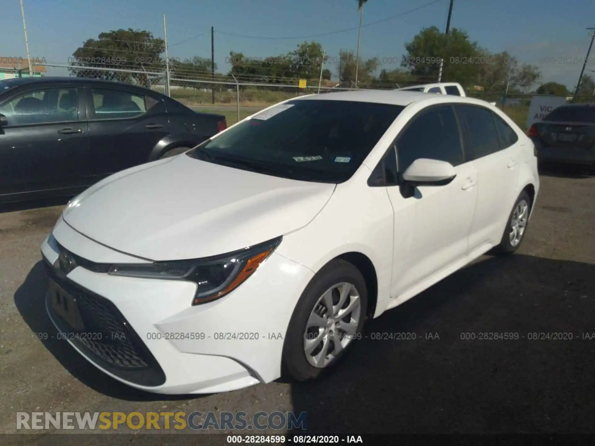 2 Photograph of a damaged car 5YFEPRAE8LP104732 TOYOTA COROLLA 2020