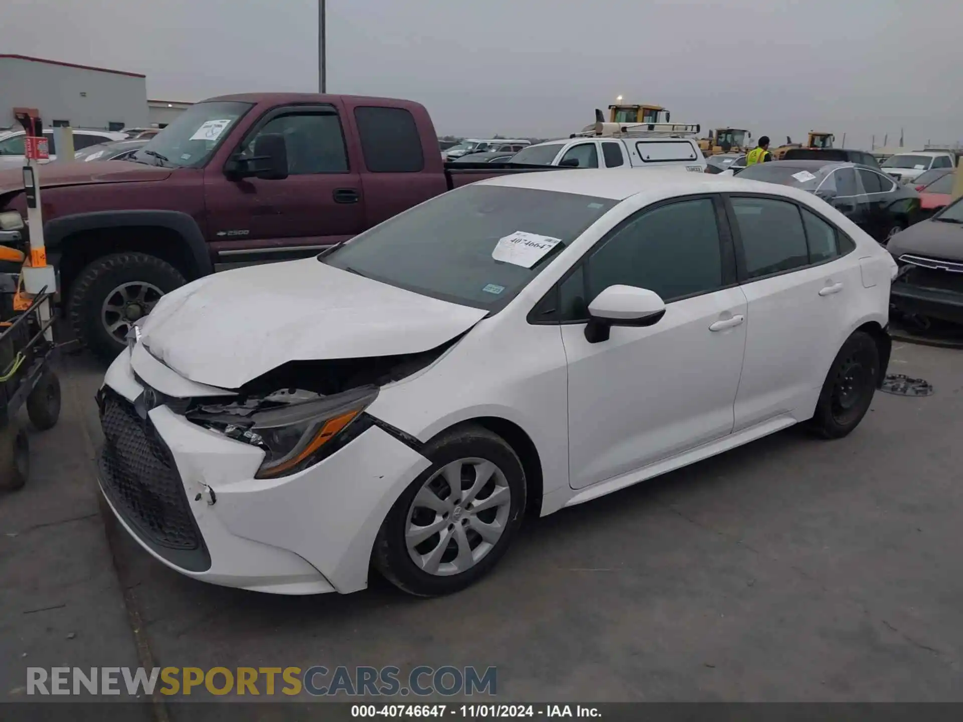 2 Photograph of a damaged car 5YFEPRAE8LP106576 TOYOTA COROLLA 2020